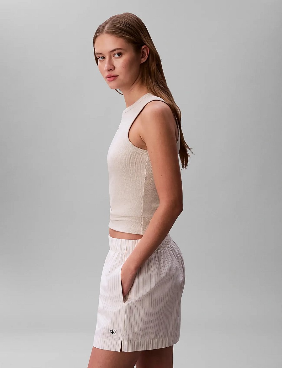 Calvin Klein Jeans - POPLIN CHINO SHORT YD - lühikesed chino-püksid - calico 3 color refined stripe - 4