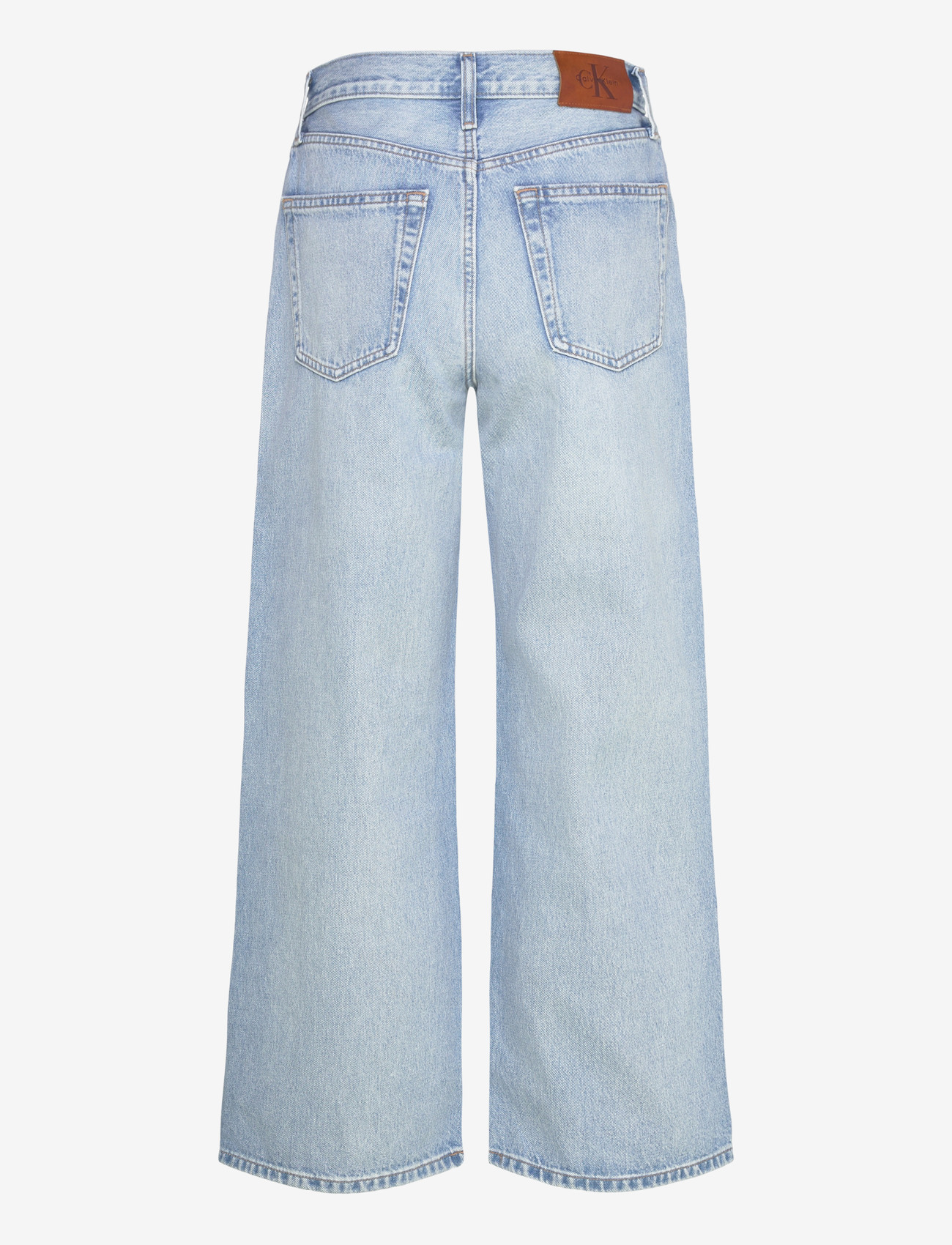 Calvin Klein Jeans - THE WIDE LEG SAGE STONE - hosen mit weitem bein - sage stone - 1
