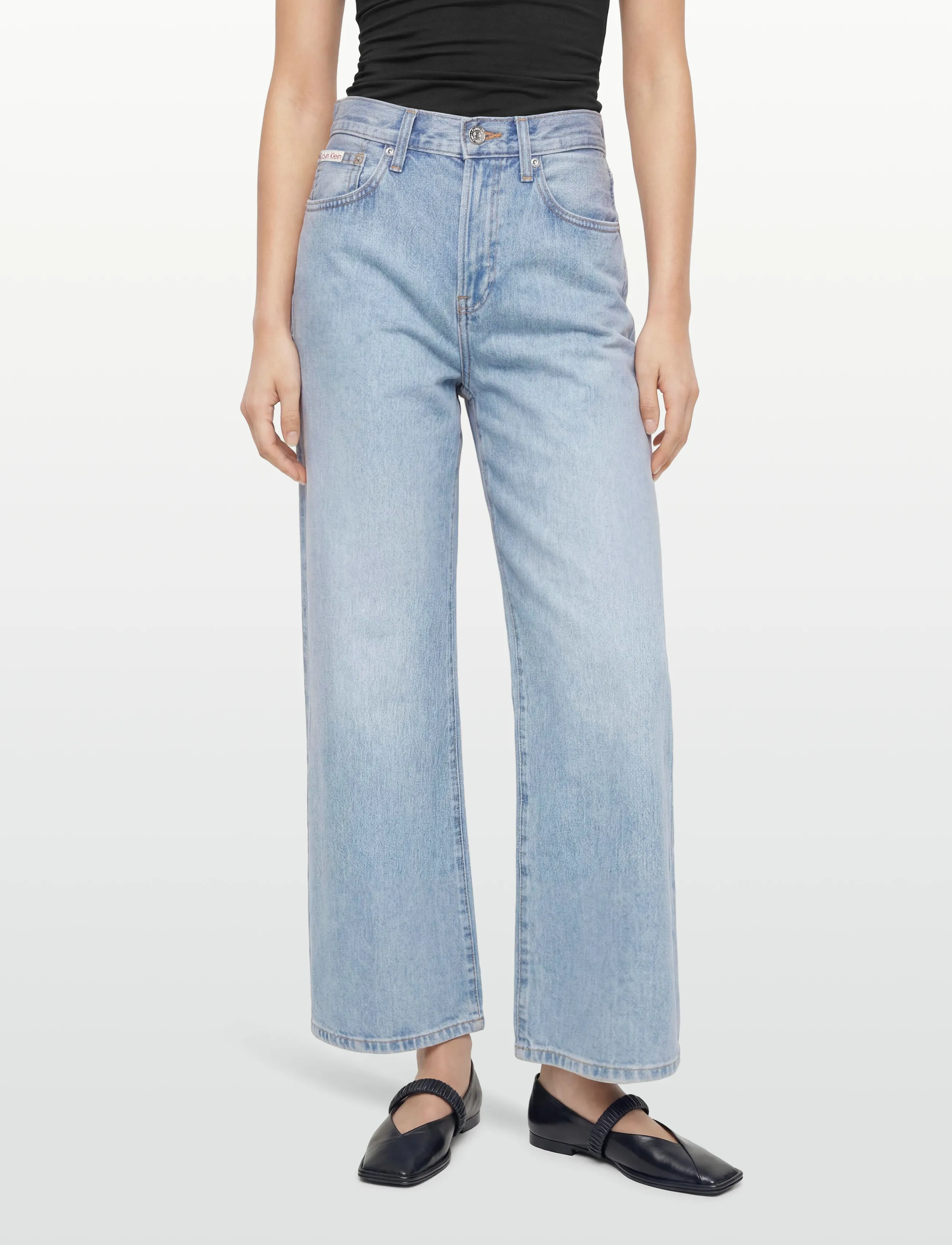 Calvin Klein Jeans - THE WIDE LEG SAGE STONE - brede jeans - sage stone - 3