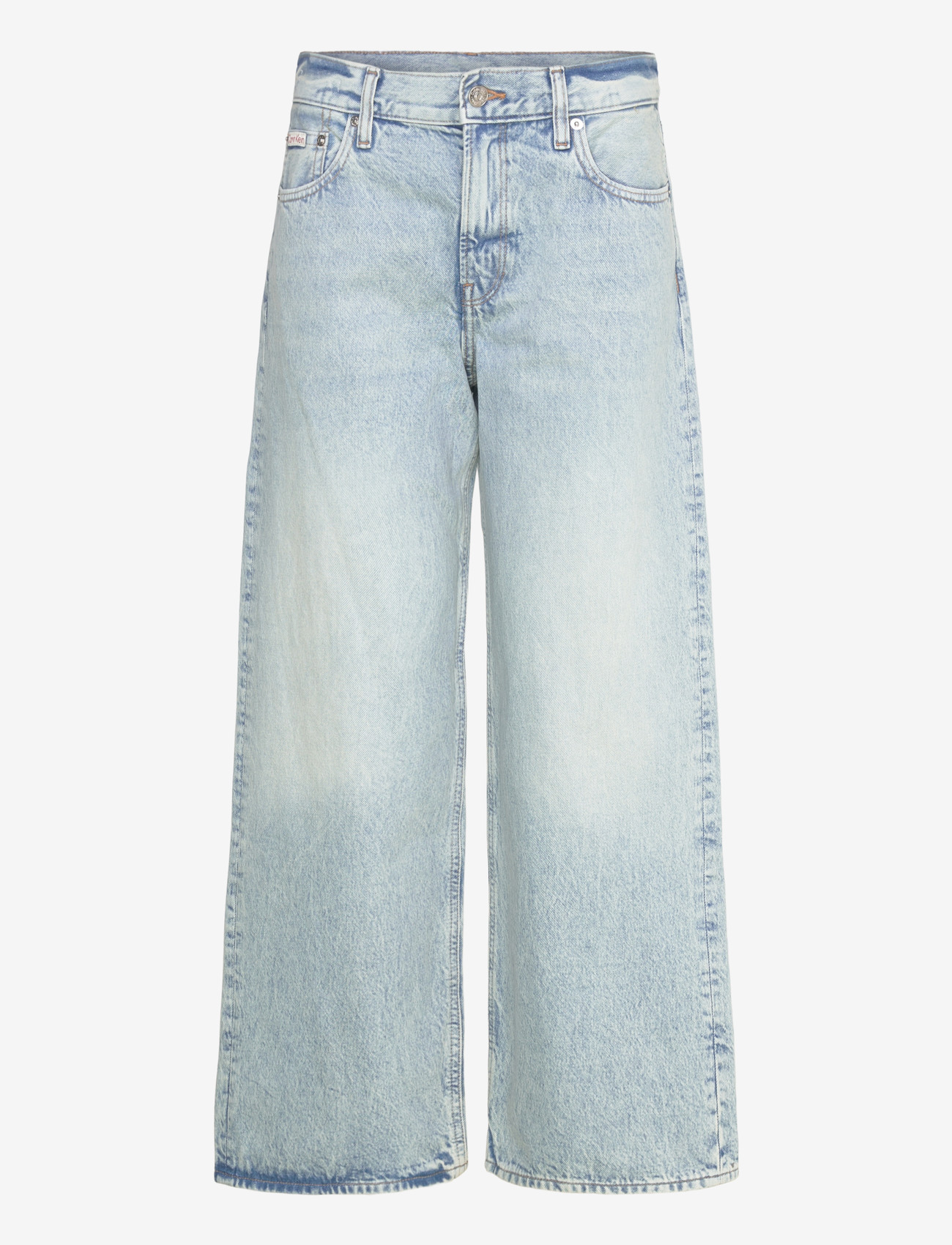 Calvin Klein Jeans - LOW RISE BAGGY INDIGO STONE - hosen mit weitem bein - indigo stone - 0
