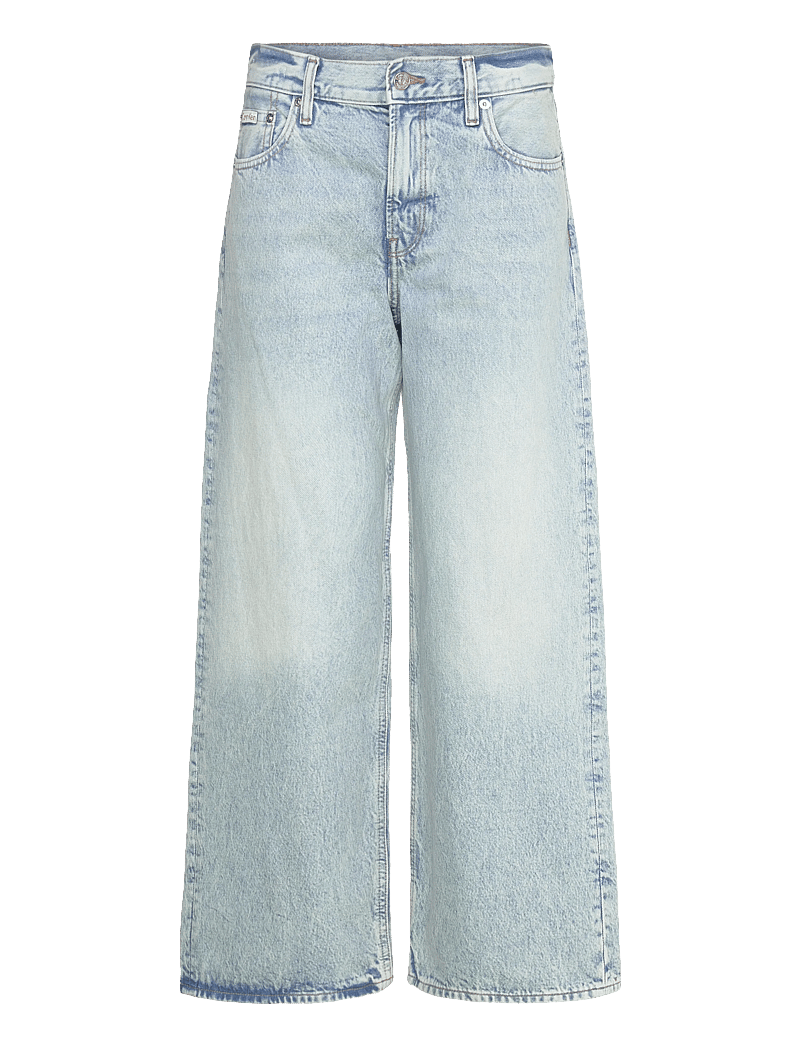 Calvin Klein Jeans - LOW RISE BAGGY INDIGO STONE - hosen mit weitem bein - indigo stone - 0
