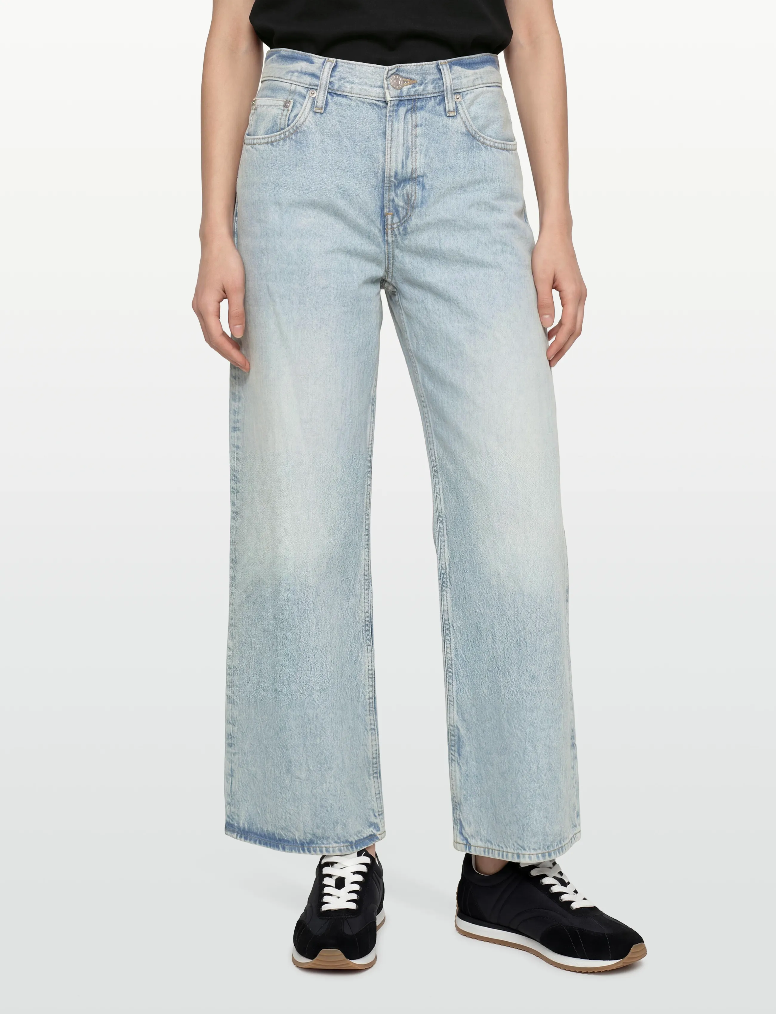 Calvin Klein Jeans - LOW RISE BAGGY INDIGO STONE - wide leg jeans - indigo stone - 4