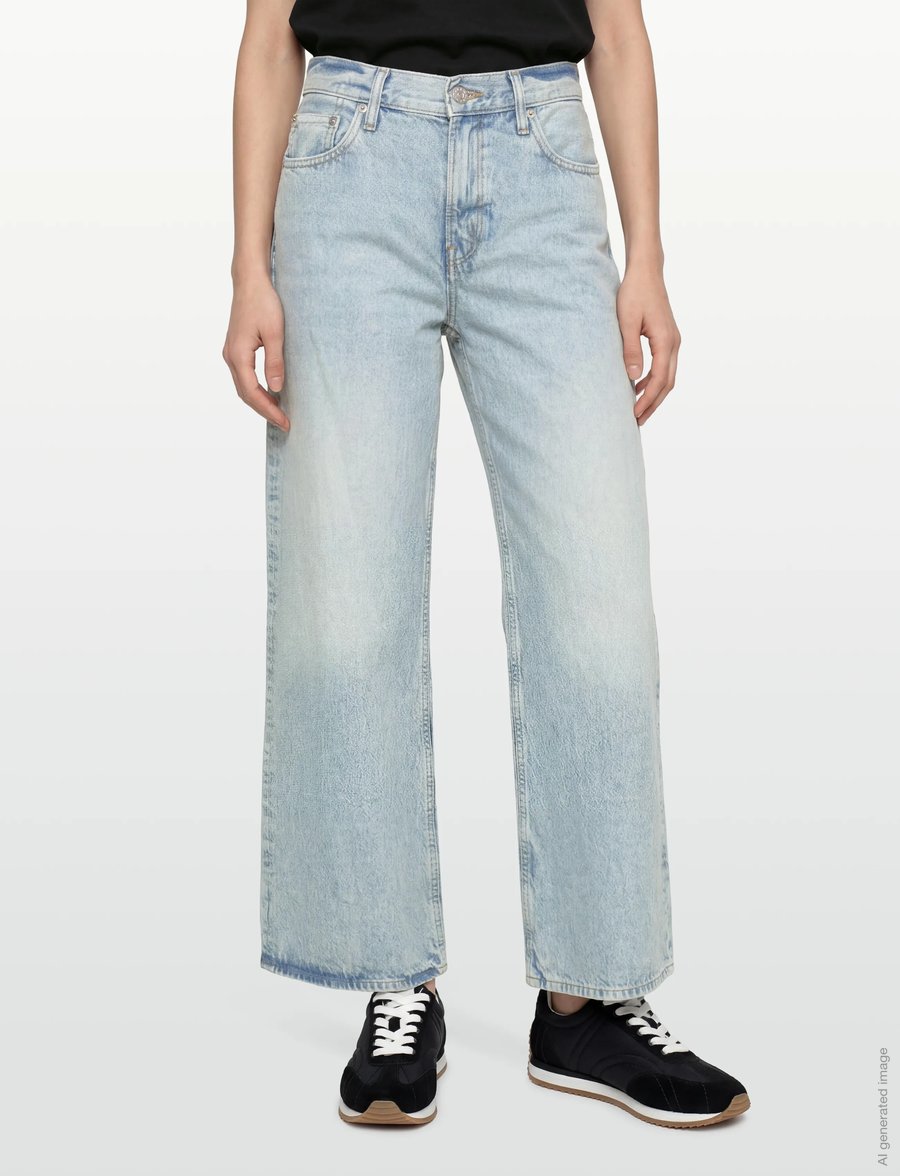 Calvin Klein Jeans - LOW RISE BAGGY INDIGO STONE - wide leg jeans - indigo stone - 4