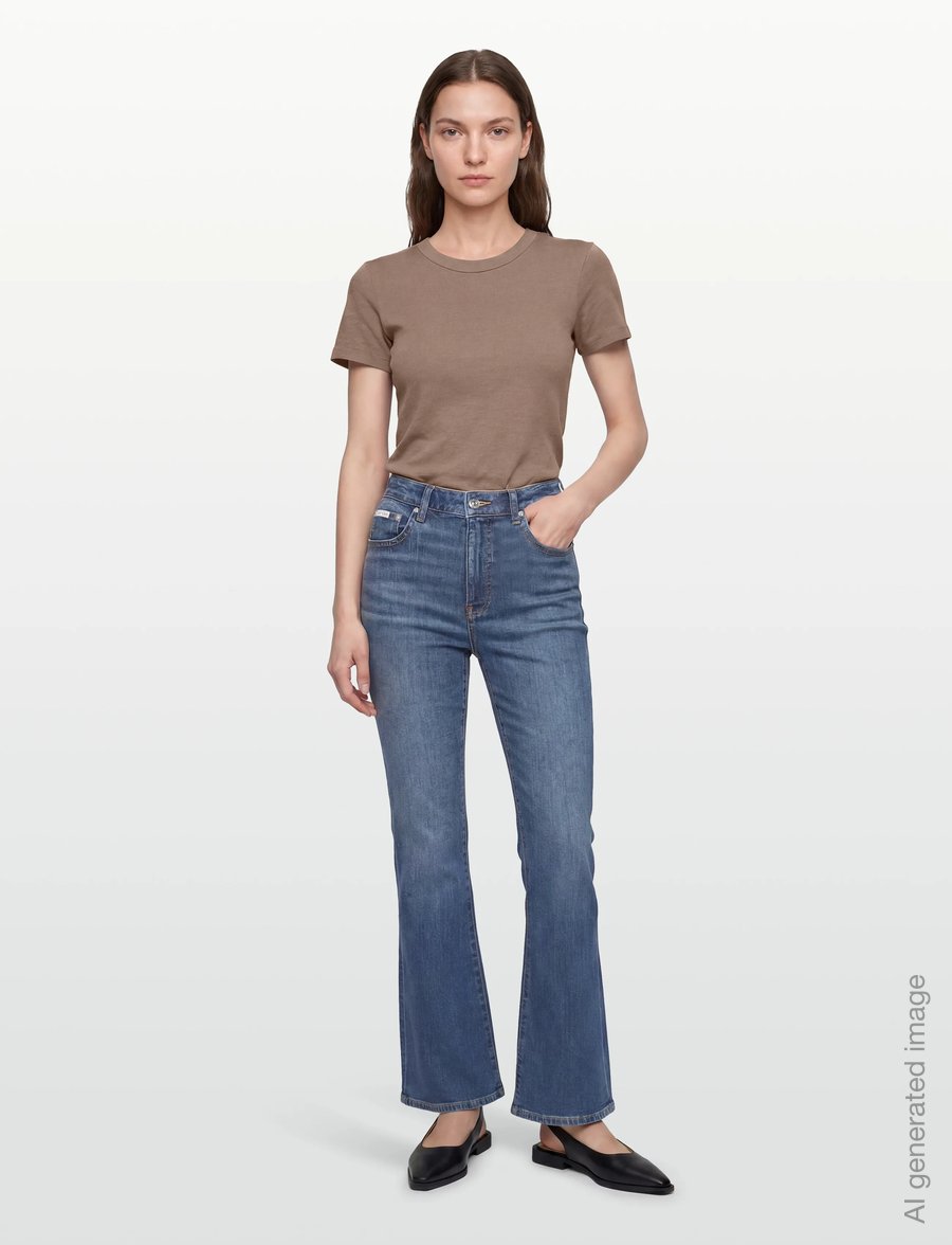 Calvin Klein Jeans - SKINNY BOOT MIDTOWN BLUE - bootcut-jeans - midtown blue - 0
