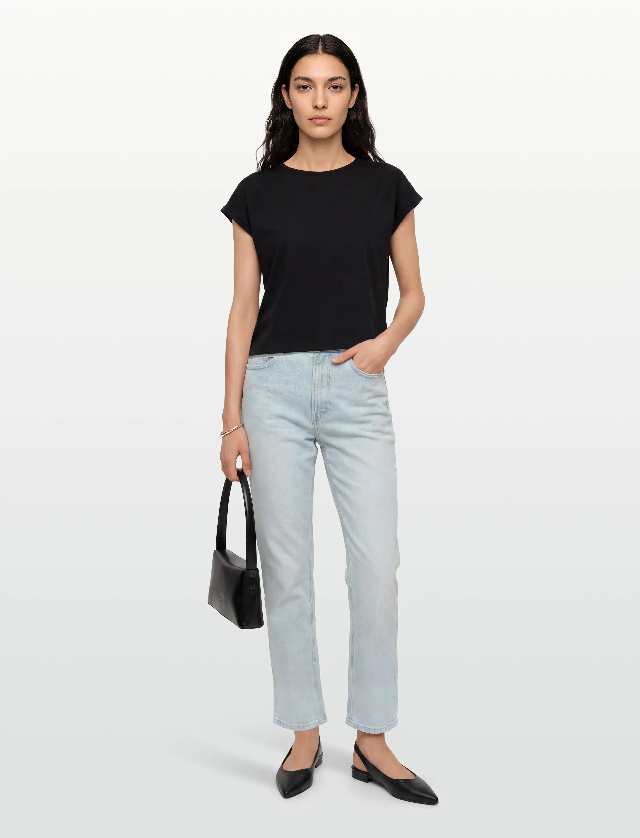 Calvin Klein Jeans New Mom Jean Light Opal, 28 x 32, Jeans, Blau - Frauen