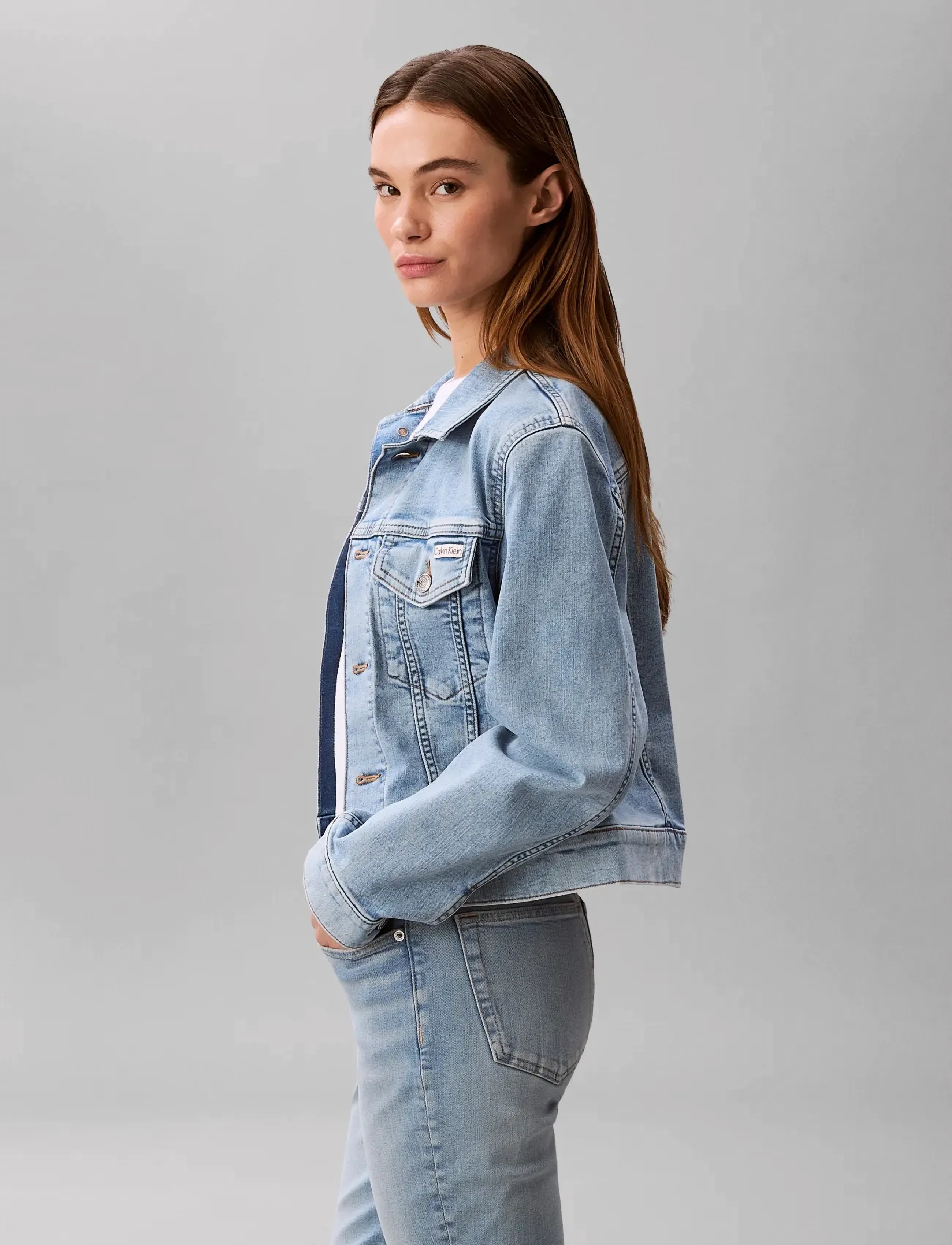 Calvin Klein Jeans - LS CLASSIC TRUCKER COASTAL LIGHT - forårsjakker - coastal light - 4