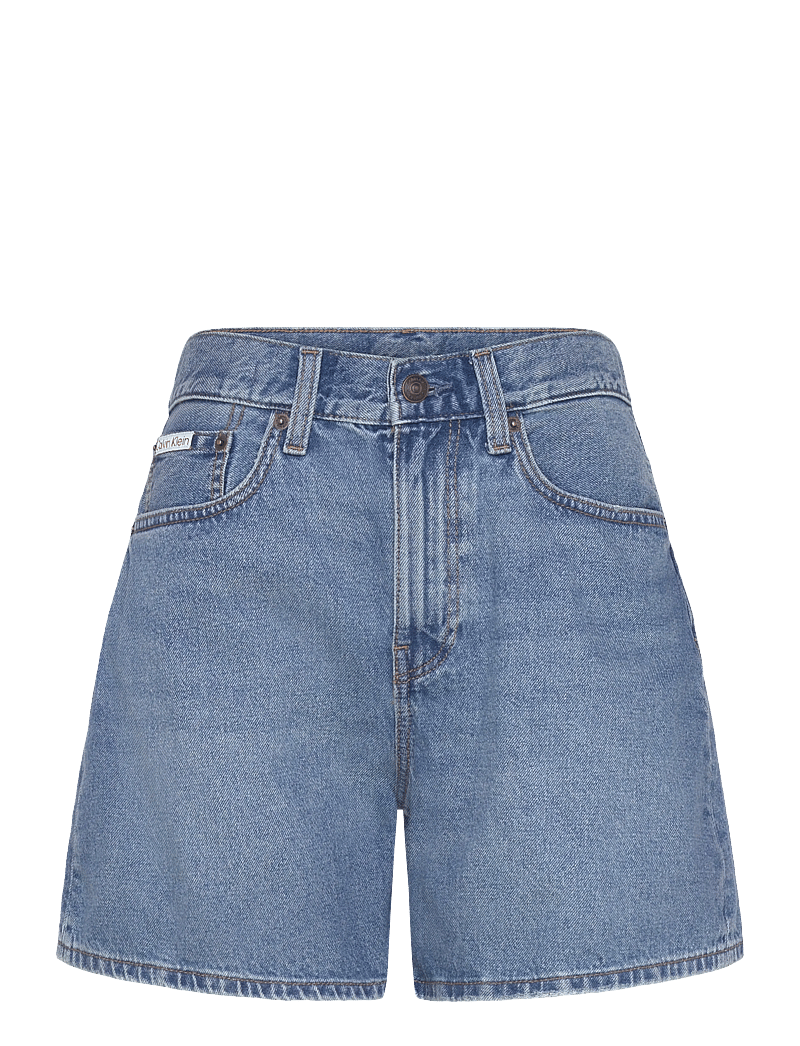 Calvin Klein Jeans - HI RISE A-LINE SHORT BLUE CAROLI - jeansshorts - blue caroline - 0