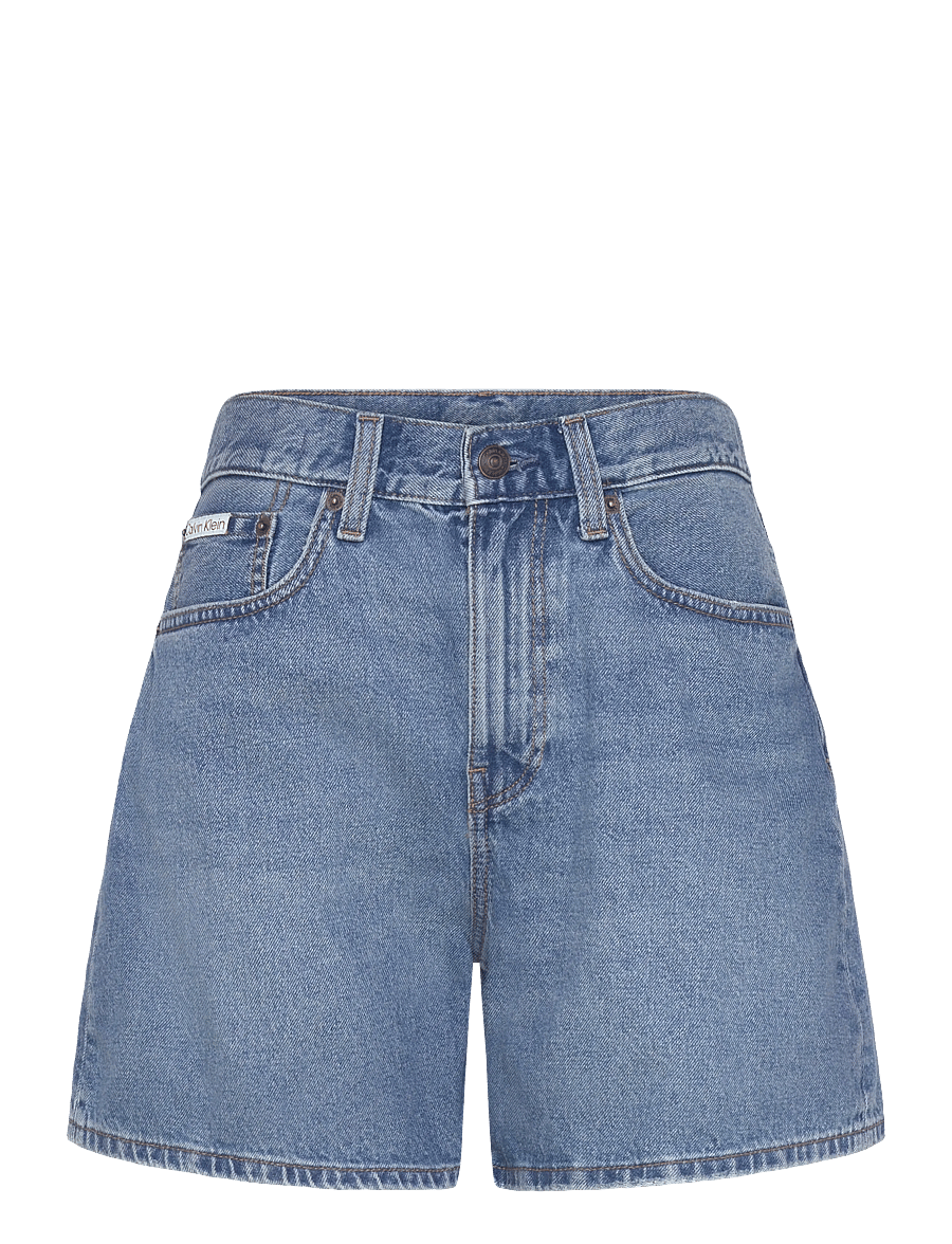Calvin Klein Jeans - HI RISE A-LINE SHORT BLUE CAROLI - blue caroline - 1