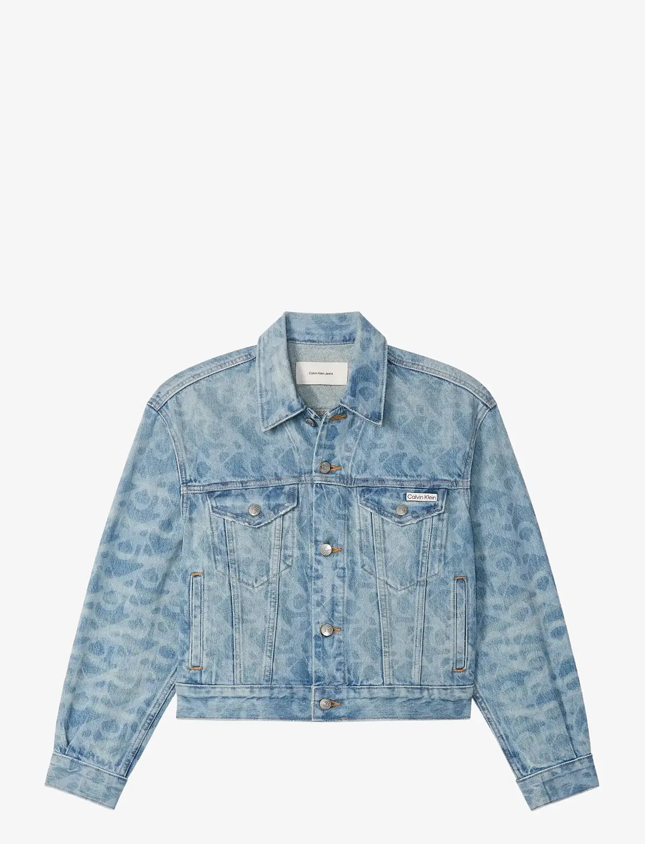 Calvin Klein Jeans - AOP 90s TRUCKER JACKET LT PLAYBI - spring jackets - lt playbill - 1