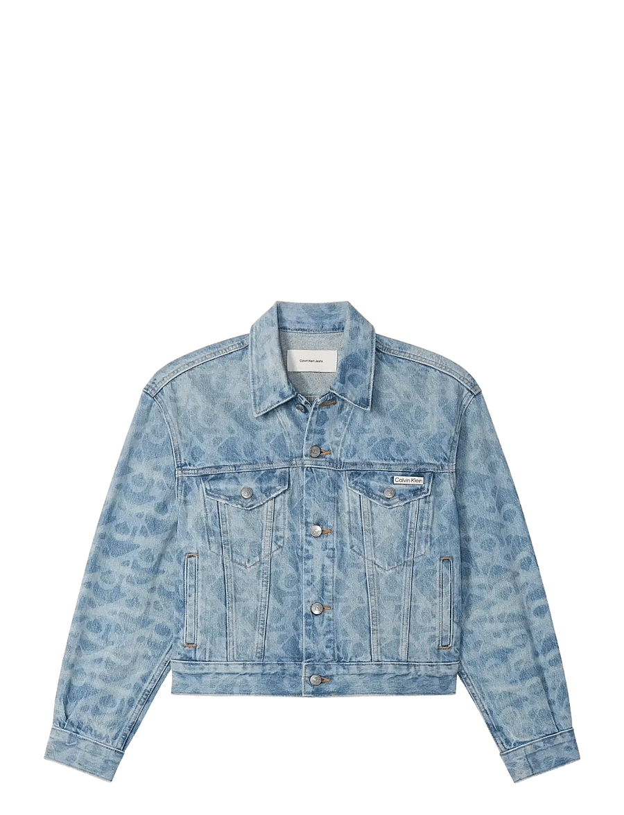 Calvin Klein Jeans - AOP 90s TRUCKER JACKET LT PLAYBI - vestes de printemps - lt playbill - 1