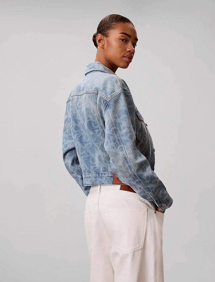 Calvin Klein Jeans - AOP 90s TRUCKER JACKET LT PLAYBI - vestes de printemps - lt playbill - 2