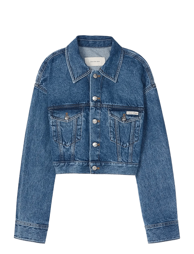 Calvin Klein Jeans - DENIM CROPPED TRUCKER BLUE CAROL - jeansjacken - blue caroline - 1