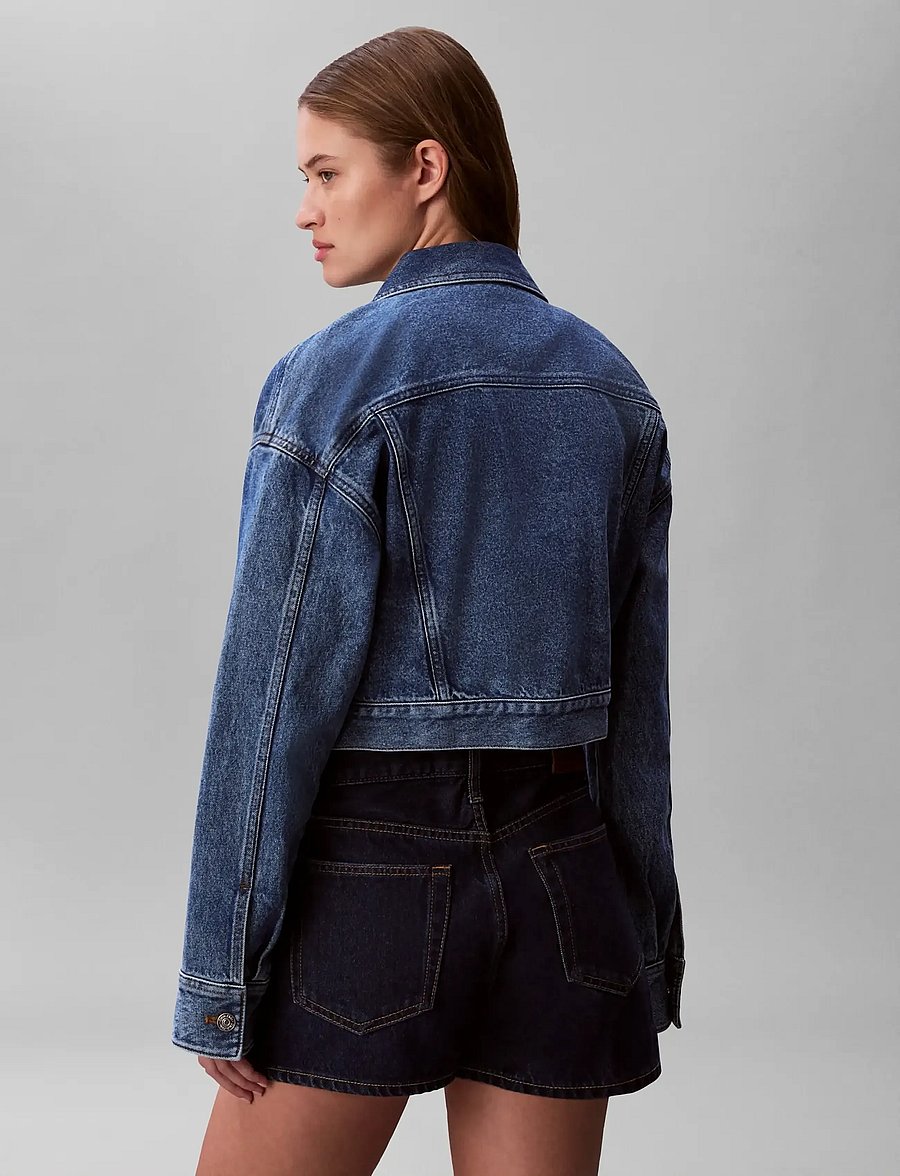 Calvin Klein Jeans - DENIM CROPPED TRUCKER BLUE CAROL - jeansjakker - blue caroline - 2