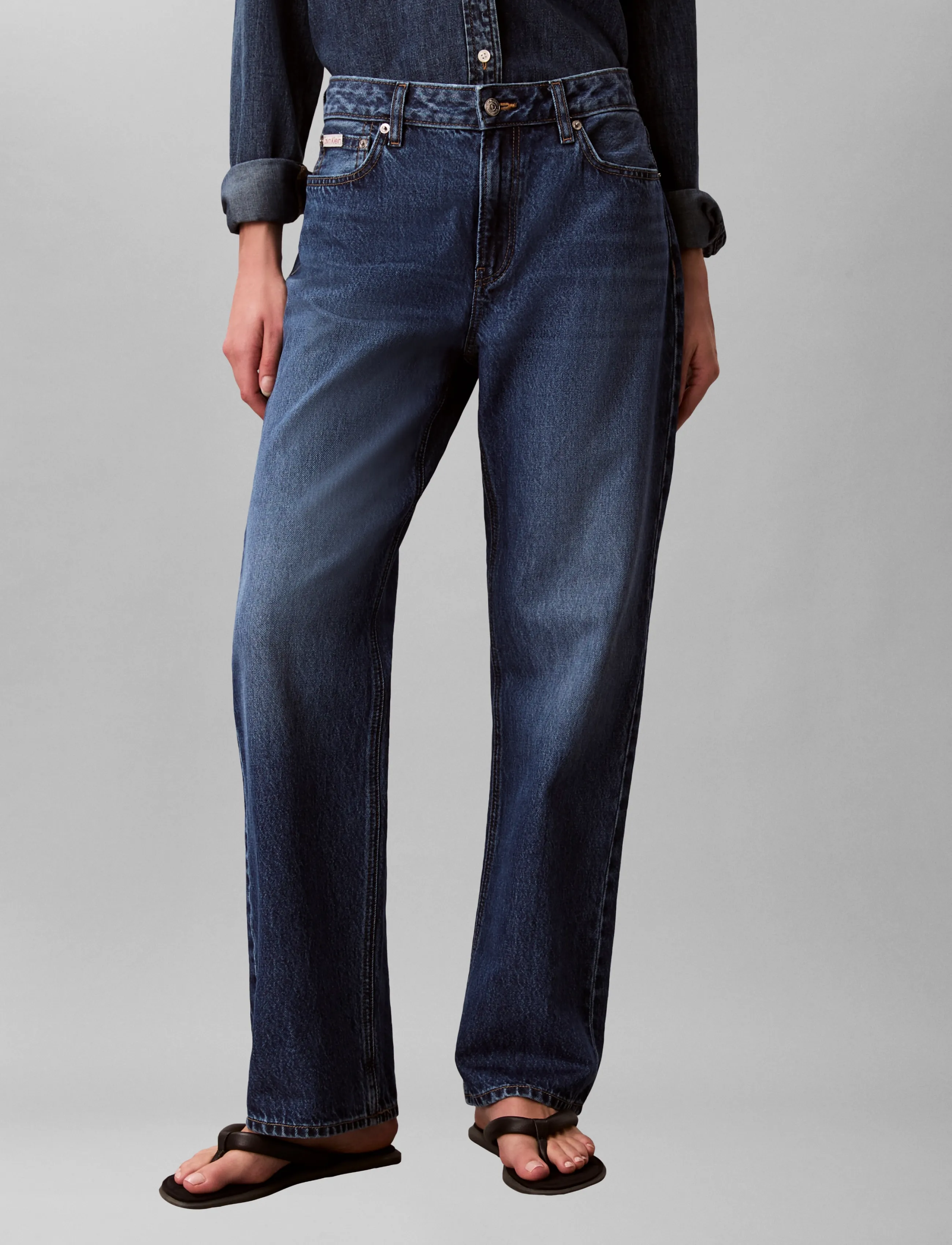 Calvin Klein Jeans - 90s STRAIGHT INDIGO JULIUS - straight jeans - indigo julius - 4