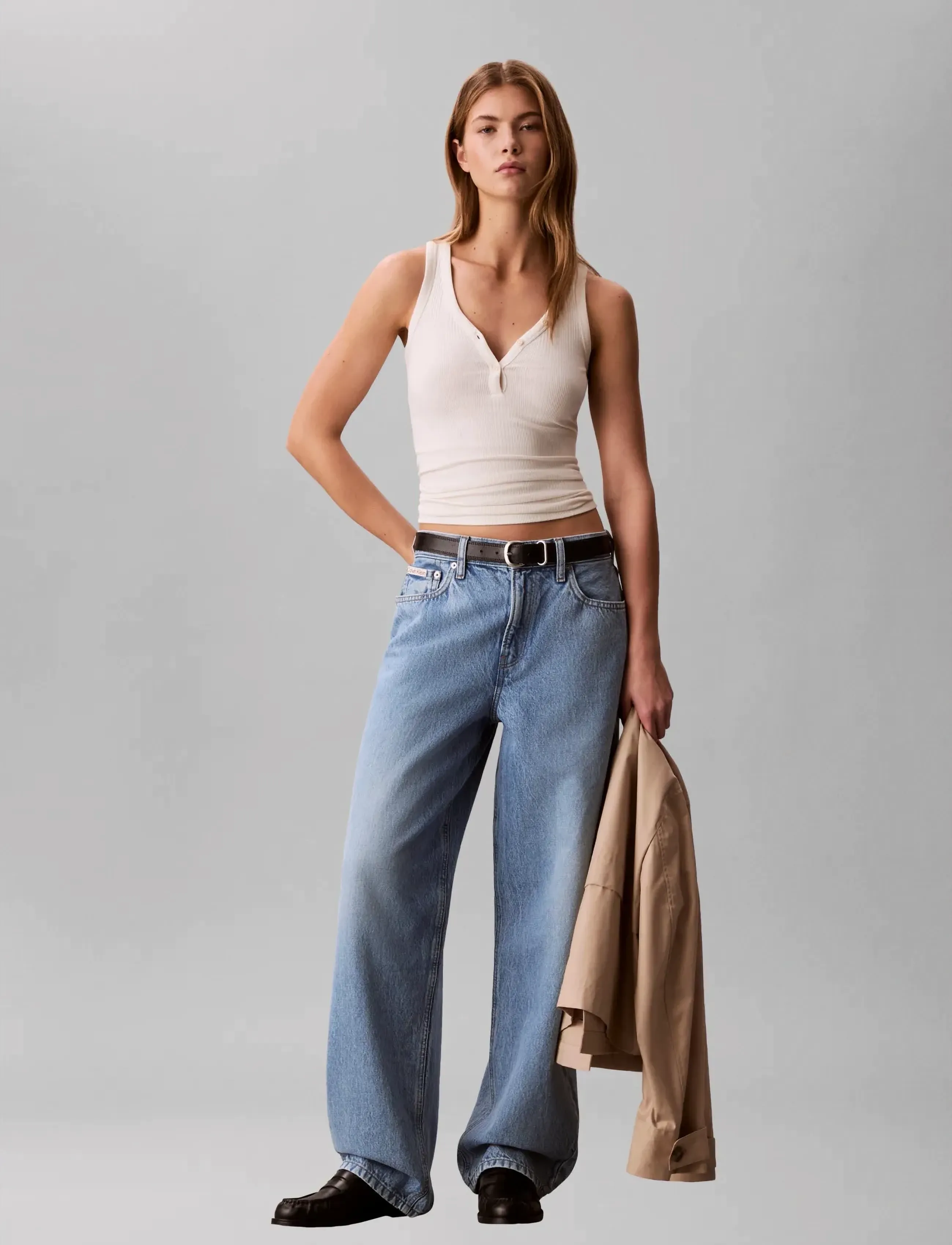 Calvin Klein Jeans - RELAXED BARREL JEAN SAGE STONE - barrel jeans - sage stone - 2