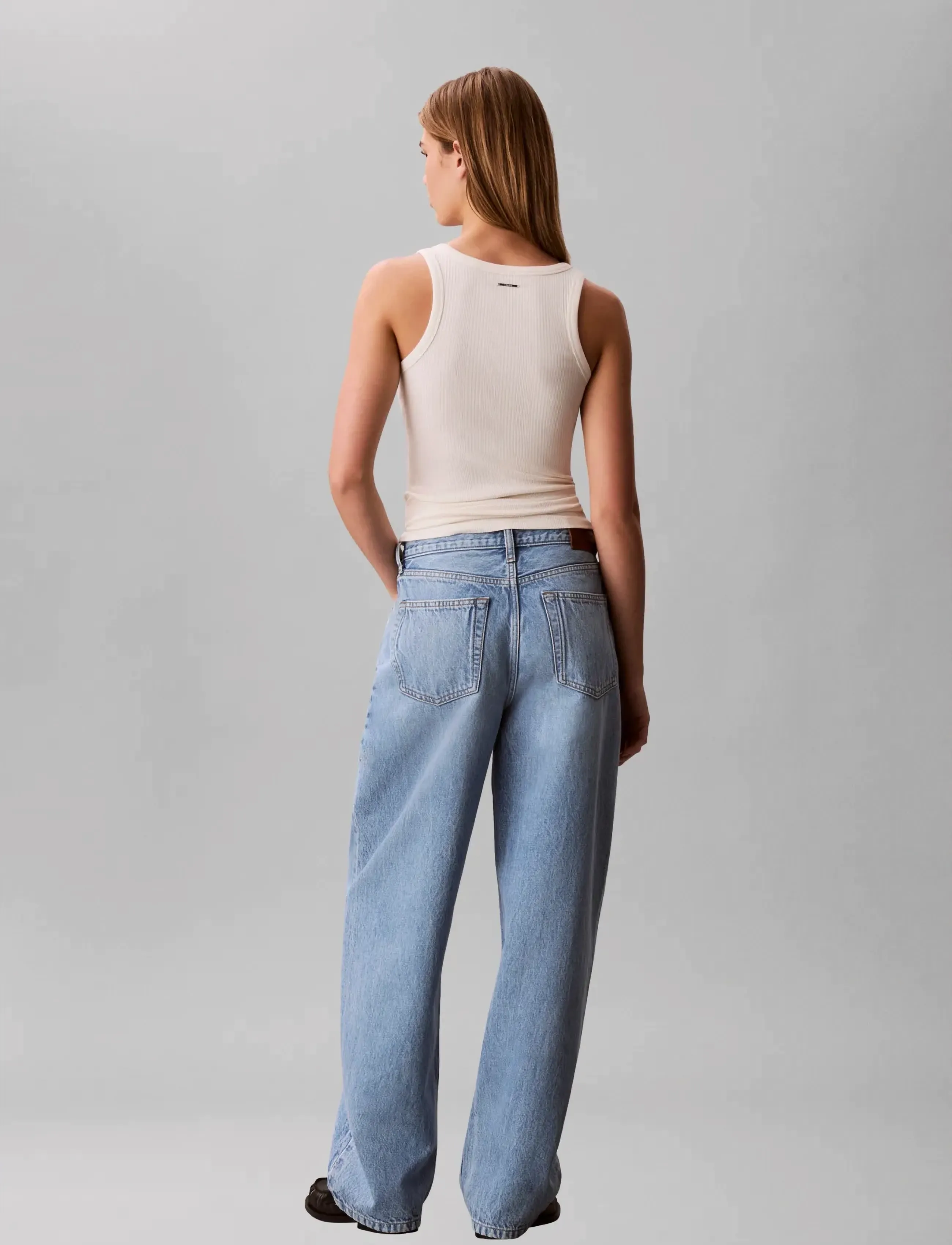 Calvin Klein Jeans - RELAXED BARREL JEAN SAGE STONE - barrel jeans - sage stone - 3