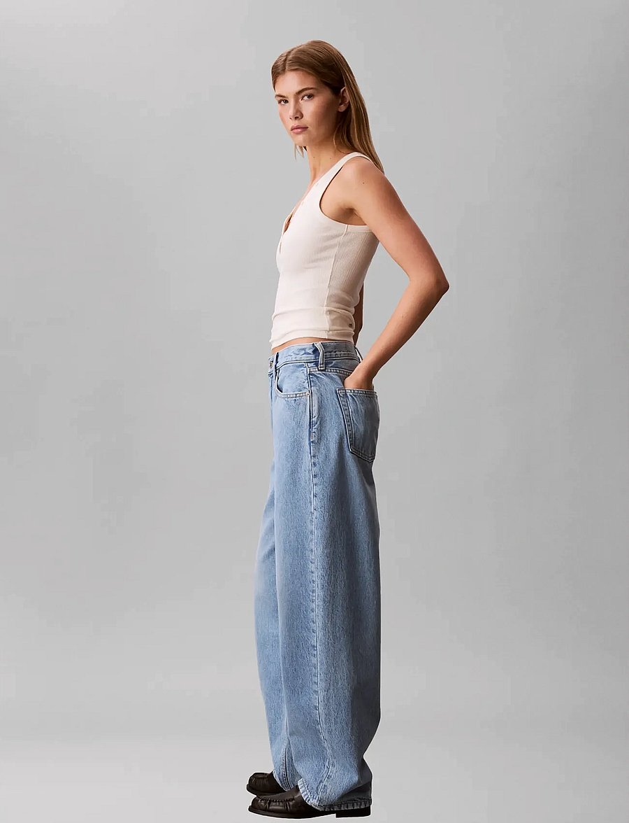 Calvin Klein Jeans - RELAXED BARREL JEAN SAGE STONE - barrel jeans - sage stone - 4