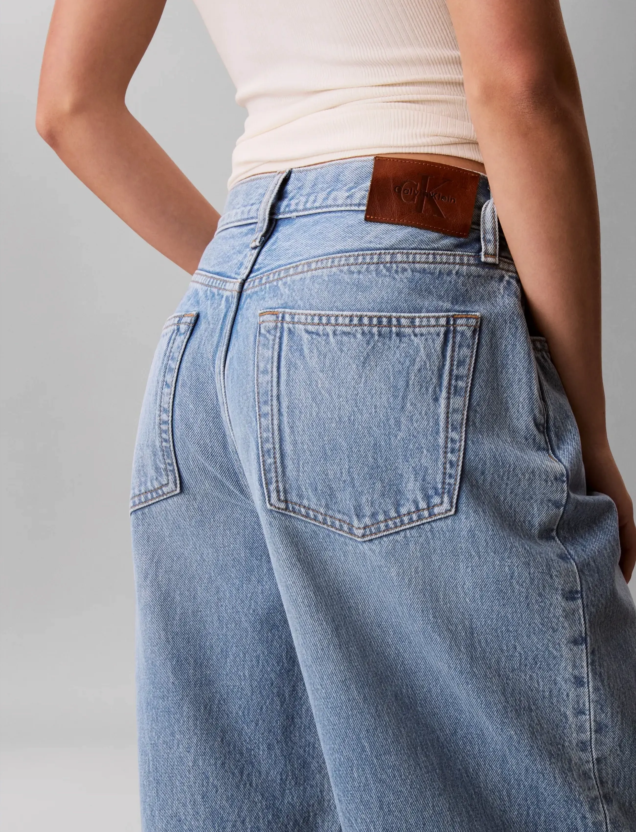 Calvin Klein Jeans - RELAXED BARREL JEAN SAGE STONE - barrel jeans - sage stone - 5