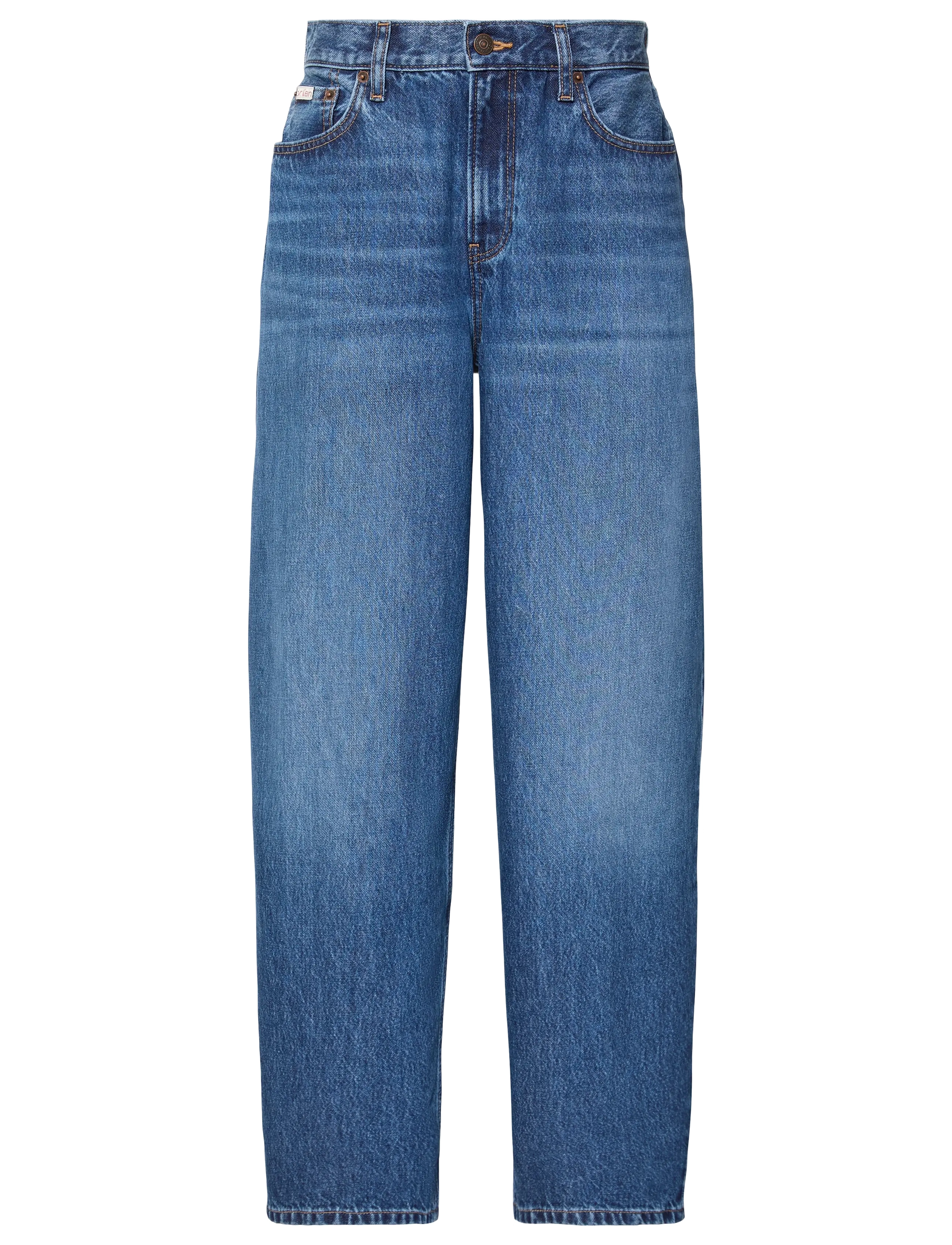 Calvin Klein Jeans Relaxed Barrel Jean Indigo Juliu, 26 x 32, Blue, Jeans > Barrel Jeans, Dame