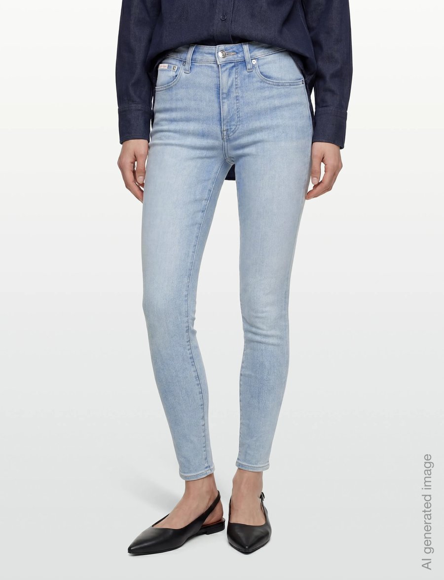 Calvin Klein Jeans - HIGH RISE SKINNY WATERCOURSE - skinny jeans - watercourse - 3