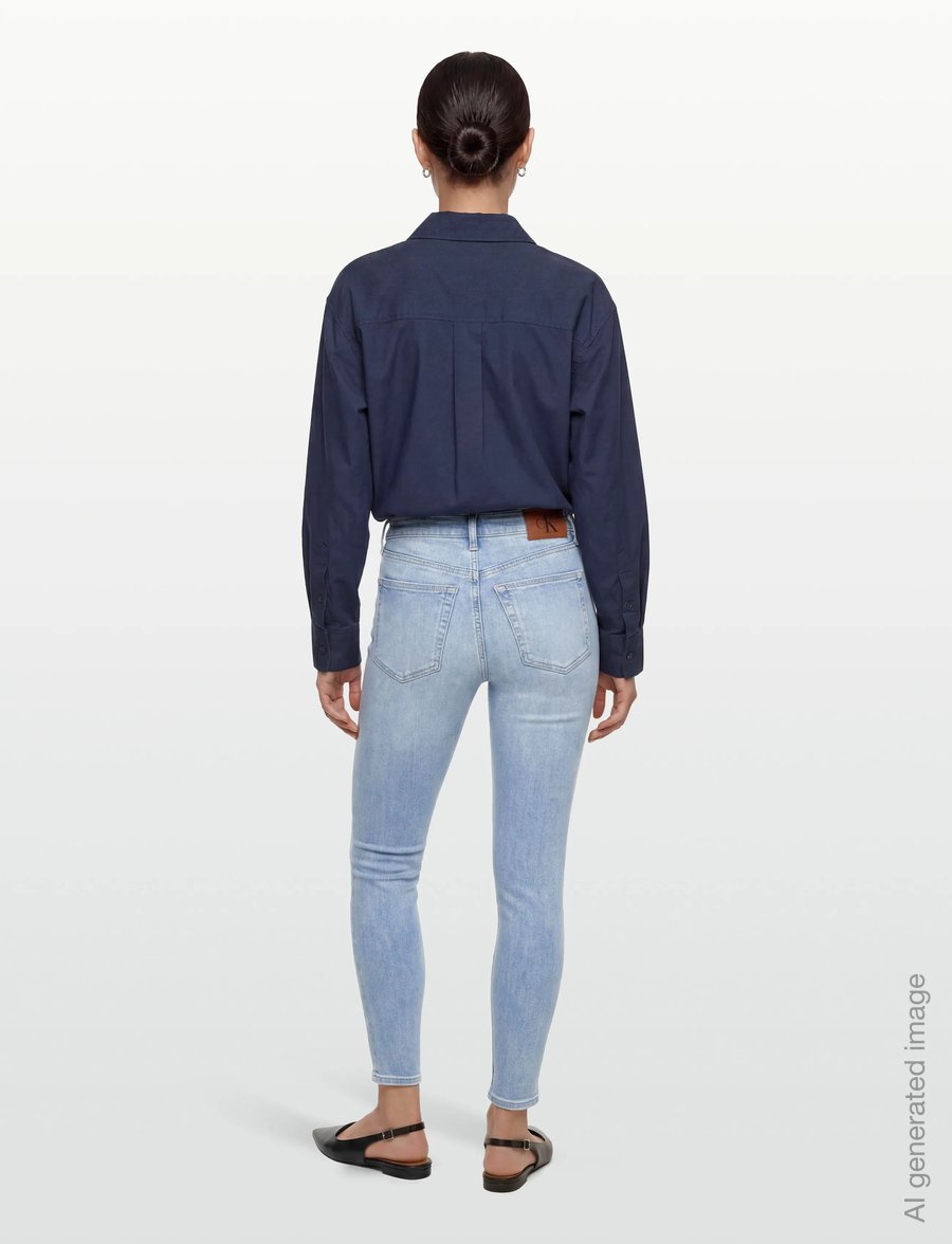 Calvin Klein Jeans - HIGH RISE SKINNY WATERCOURSE - skinny jeans - watercourse - 4