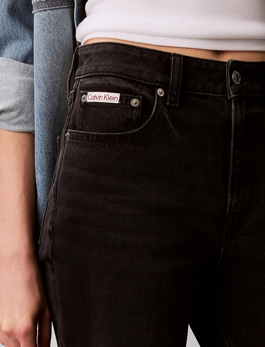 Calvin Klein Jeans - HIGH RISE STRAIGHT MIDNIGHT BLAC - midnight black - 4