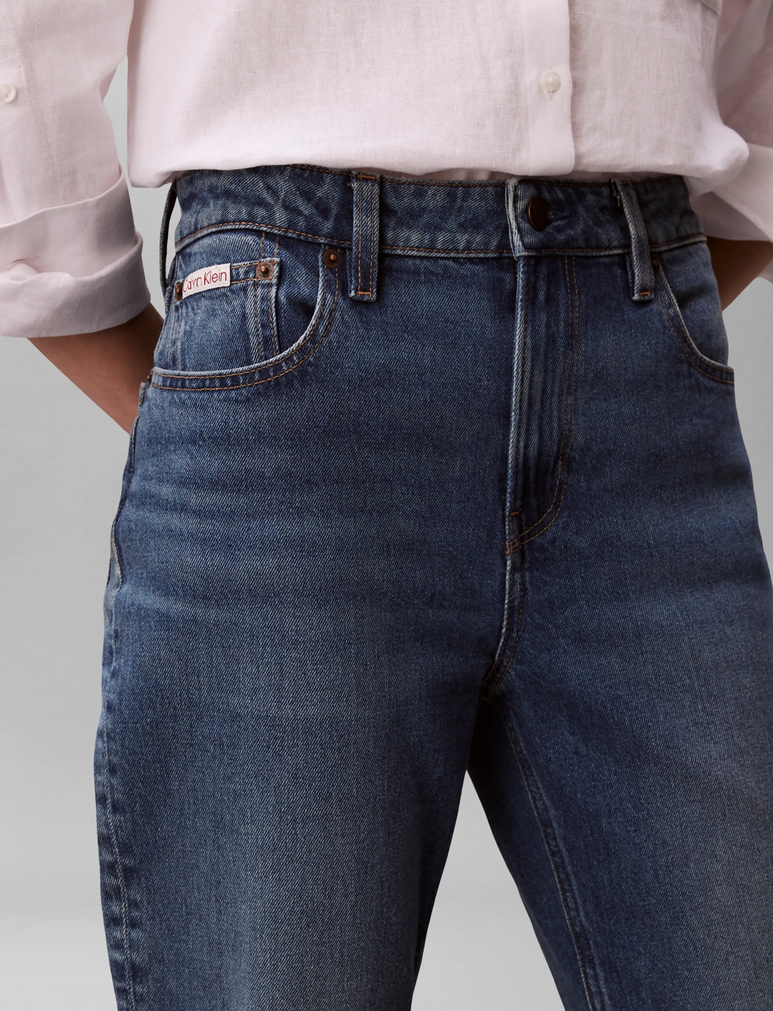 Calvin Klein Jeans - HIGH RISE STRAIGHT VINTAGE SKYFA - raka jeans - vintage skyfall - 4