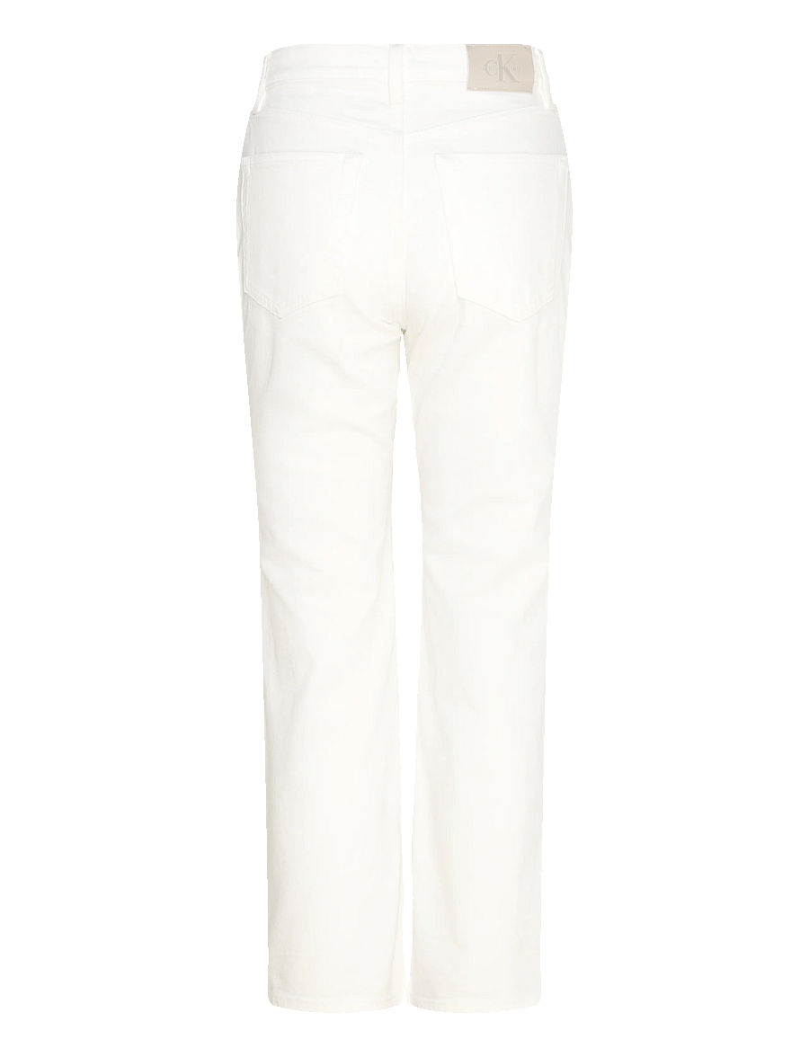 Calvin Klein Jeans - HIGH RISE STRAIGHT CHALK WHITE - gerade jeans - chalk white - 2