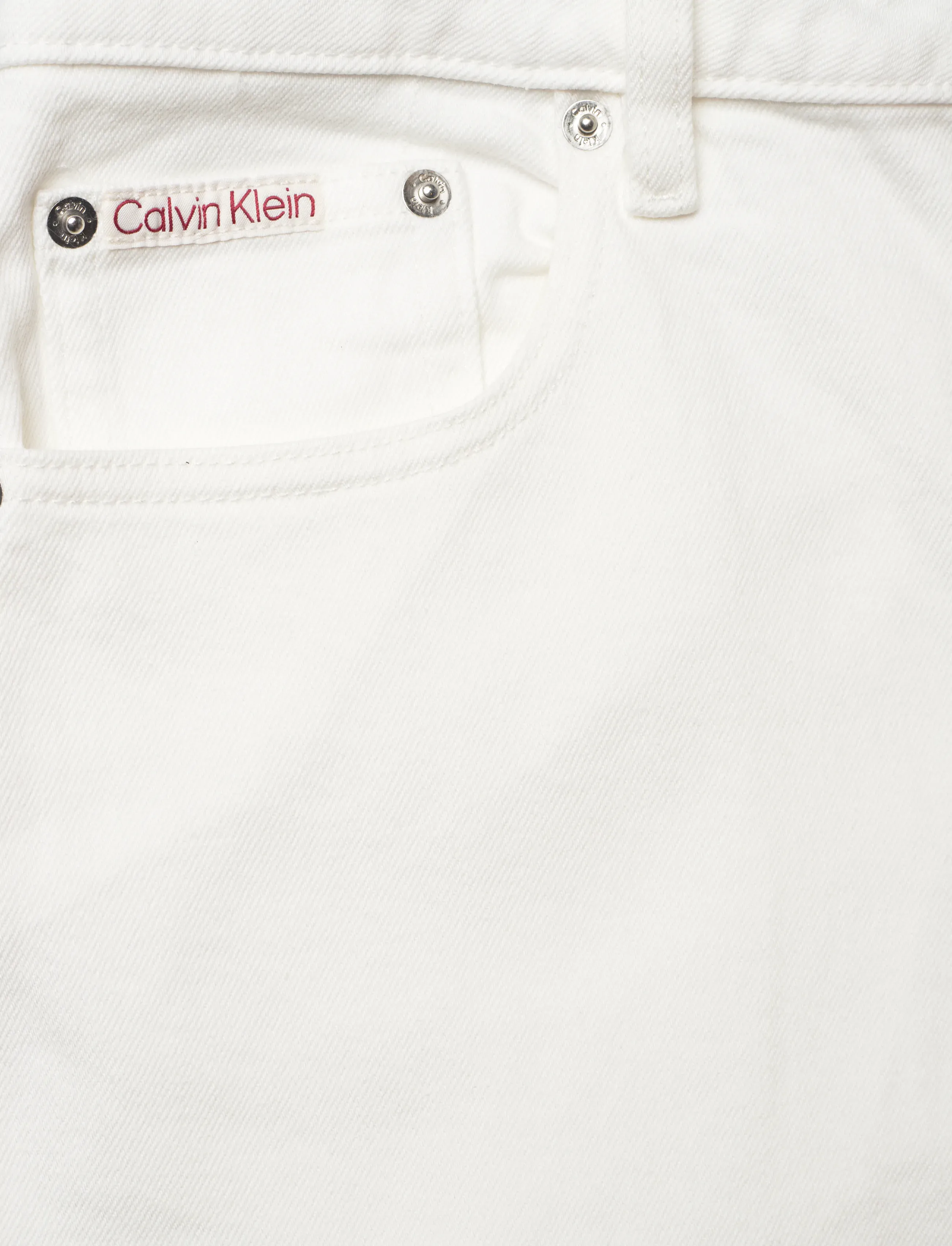 Calvin Klein Jeans - HIGH RISE STRAIGHT CHALK WHITE - straight jeans - chalk white - 5