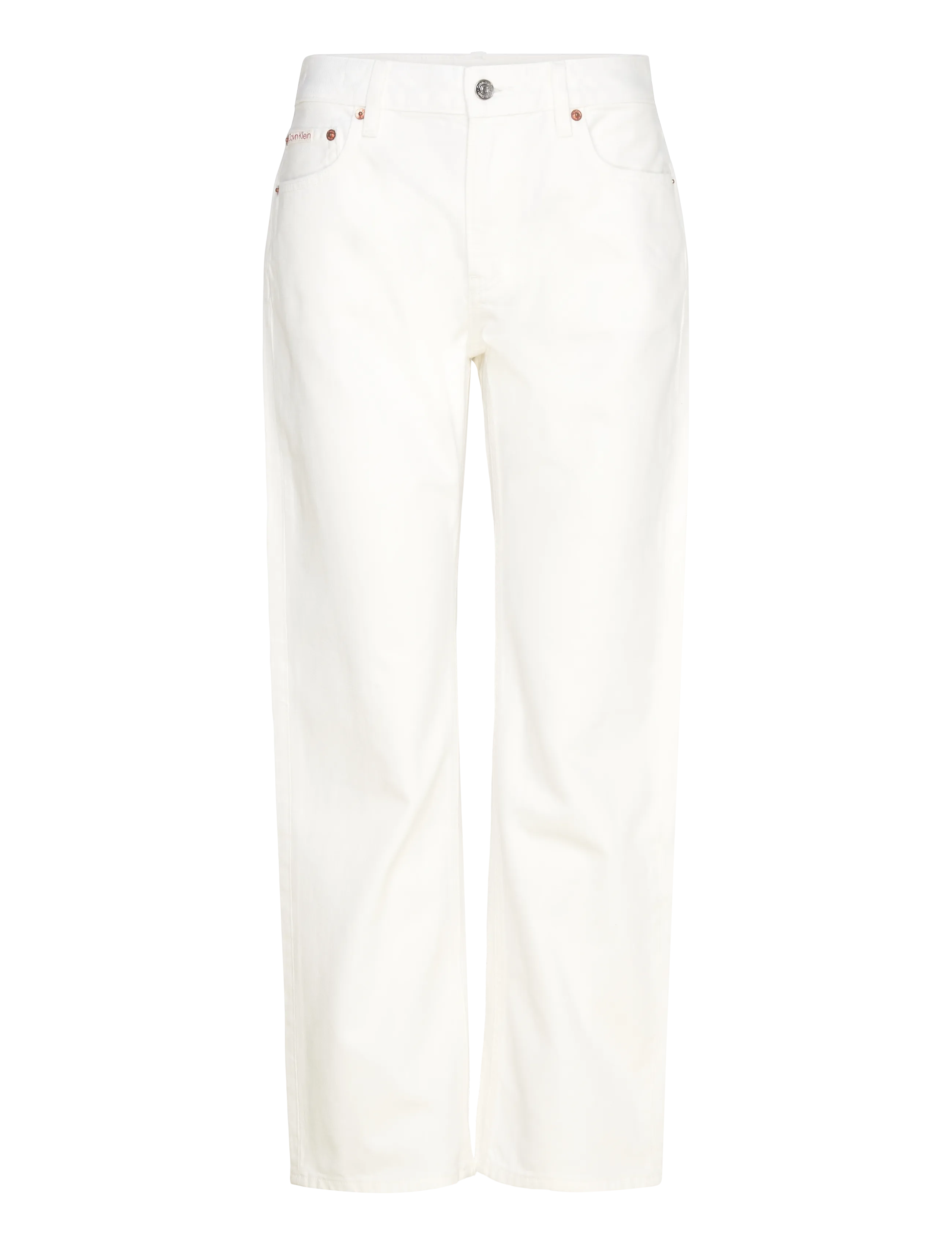 Calvin Klein Jeans 90s STRAIGHT CHALK WHITE - Jeans - CHALK WHITE / white