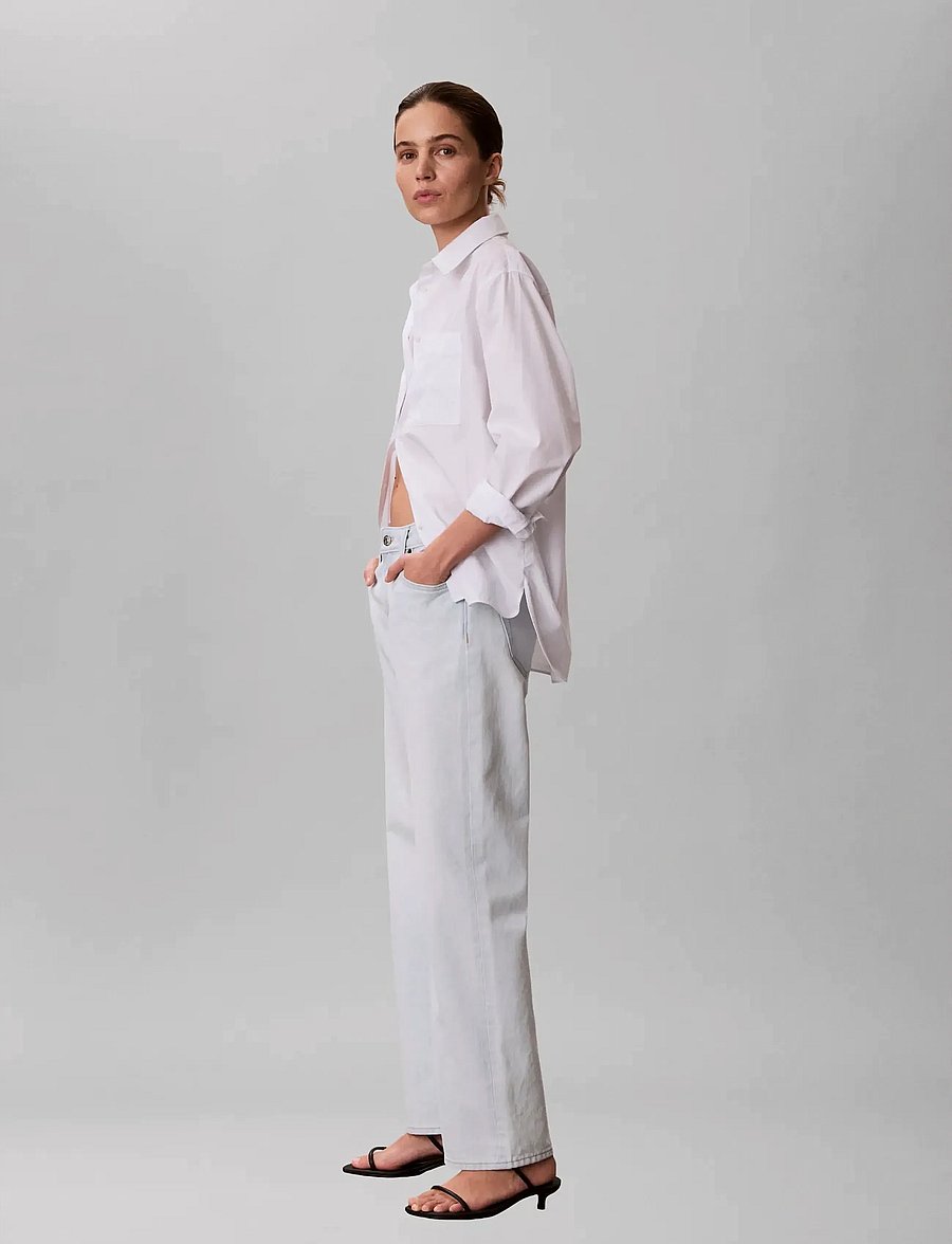 Calvin Klein Jeans - 90s STRAIGHT BLEACHED LIGHT - brede jeans - bleached light - 4