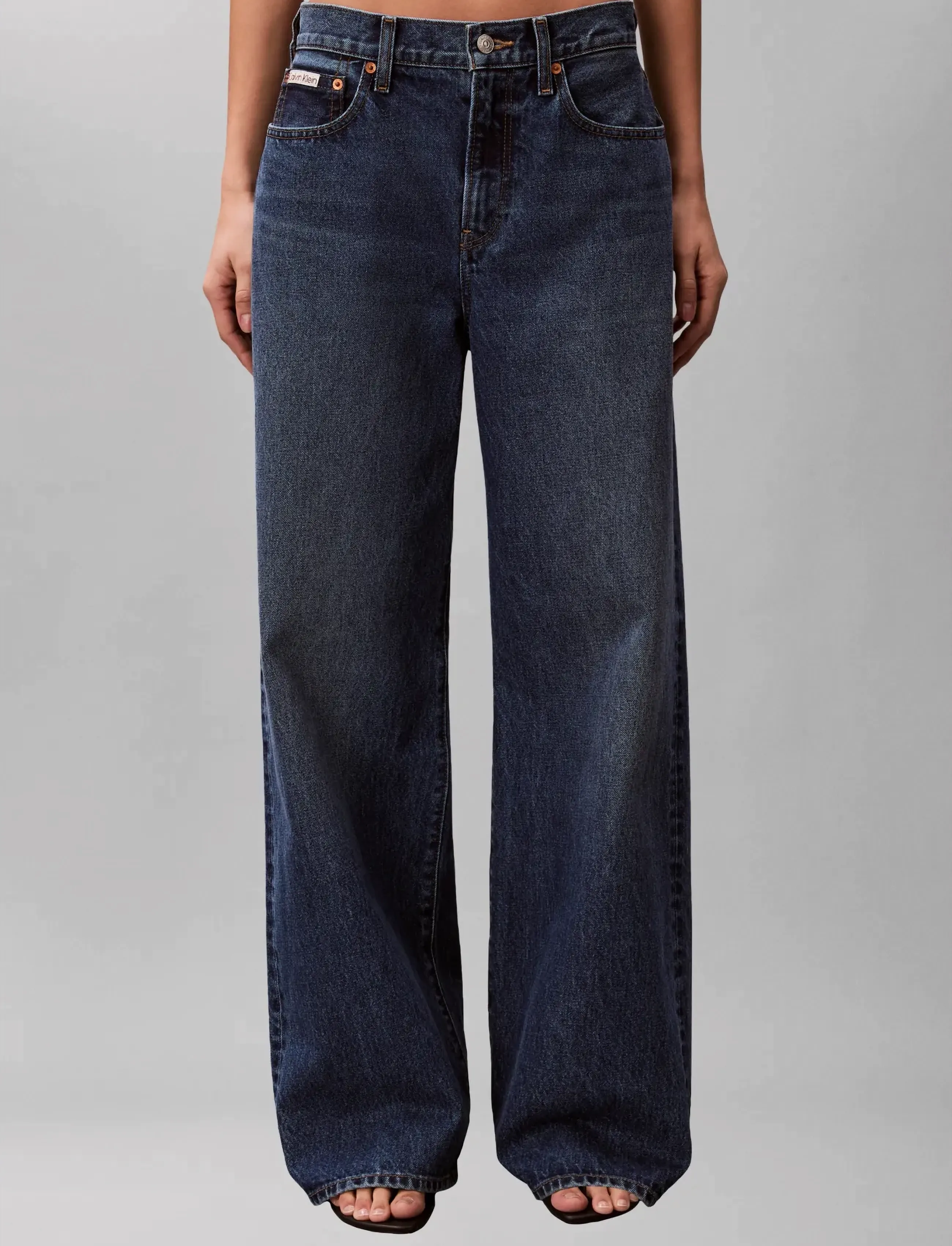 Calvin Klein Jeans THE WIDE LEG INDIGO JULIUS - Transitional Layering - INDIGO JULIUS / blue