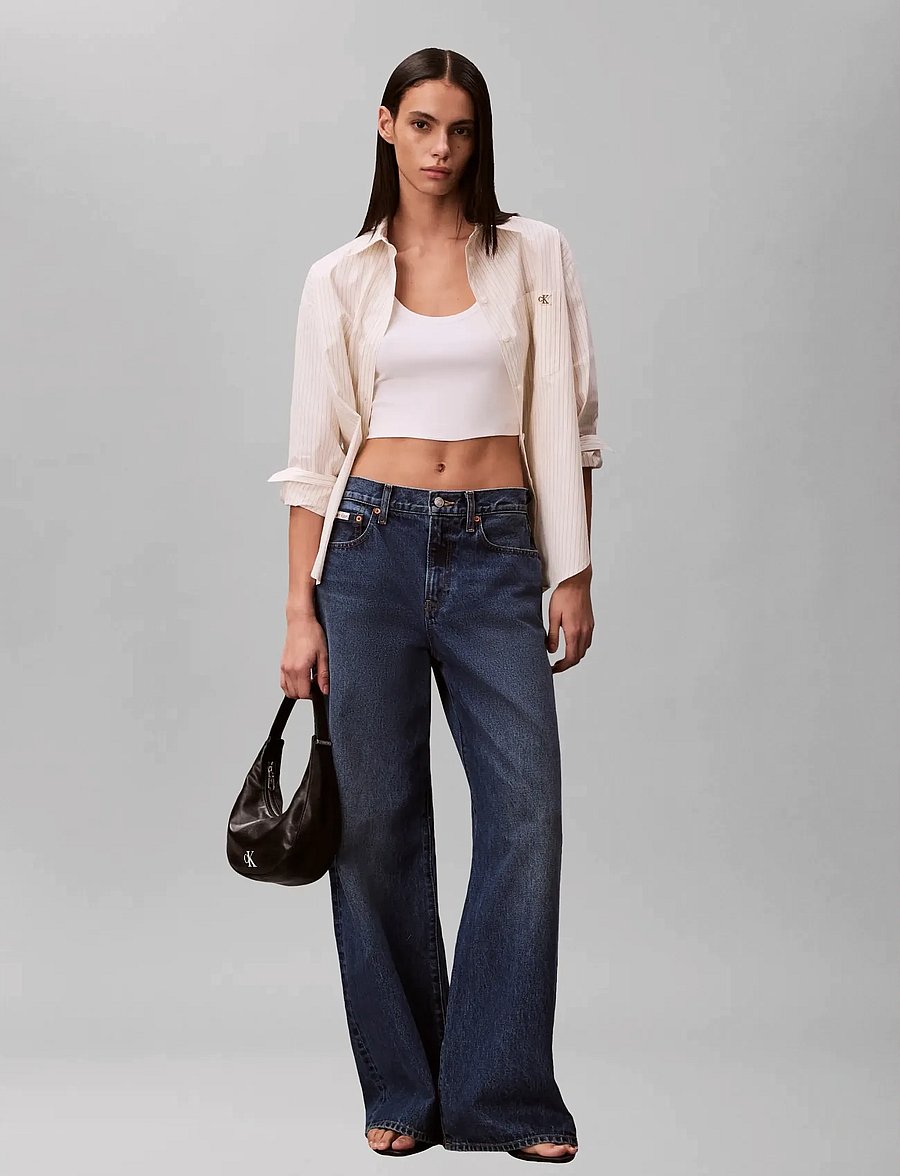 Calvin Klein Jeans - THE WIDE LEG INDIGO JULIUS - hosen mit weitem bein - indigo julius - 3