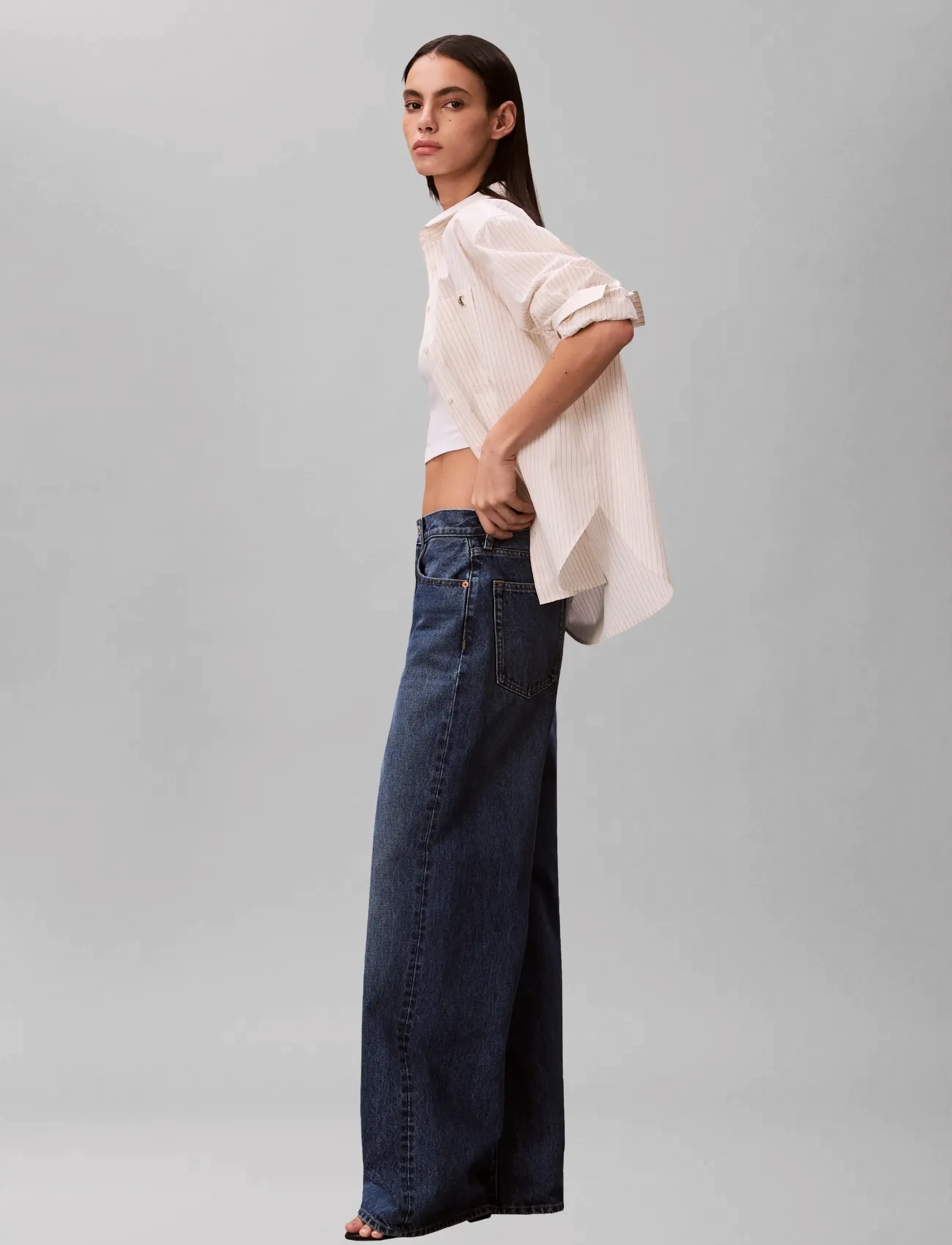 Calvin Klein Jeans - THE WIDE LEG INDIGO JULIUS - brede jeans - indigo julius - 5