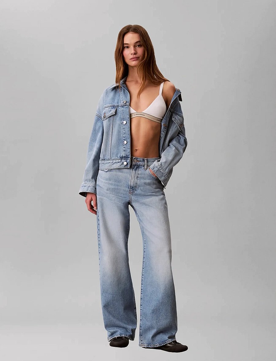 Calvin Klein Jeans - THE WIDE LEG TINTED CRUISE - hosen mit weitem bein - tinted cruise - 0