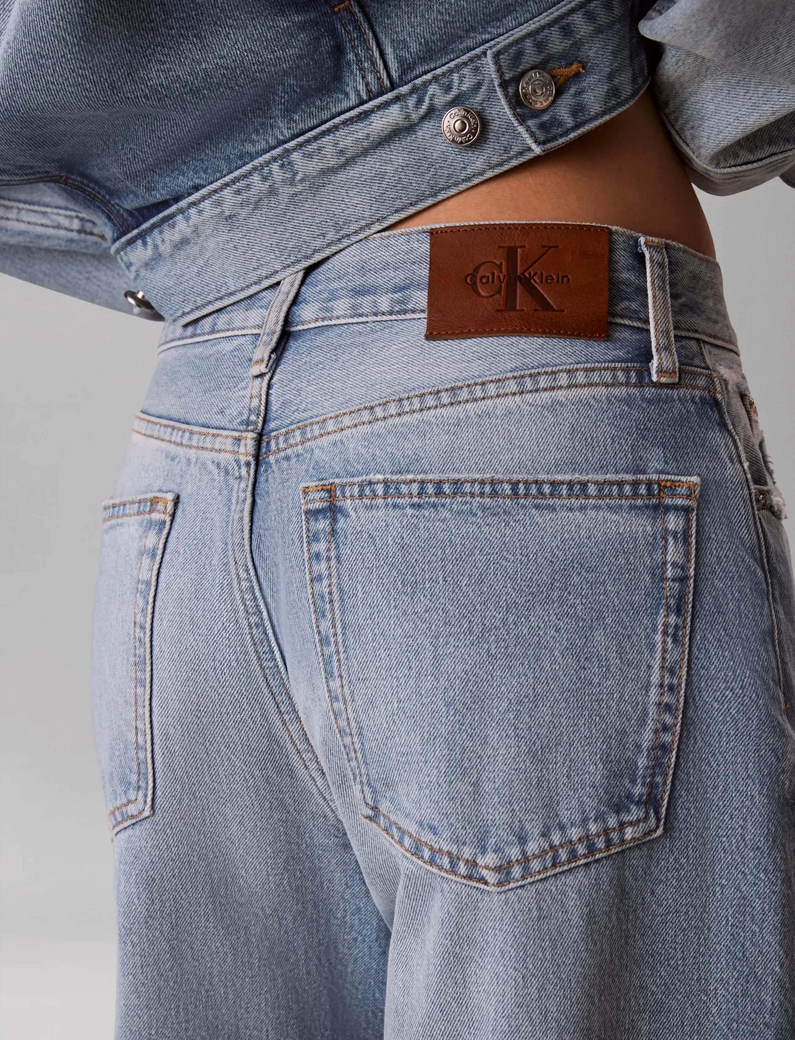 Calvin Klein Jeans - THE WIDE LEG TINTED CRUISE - hosen mit weitem bein - tinted cruise - 4
