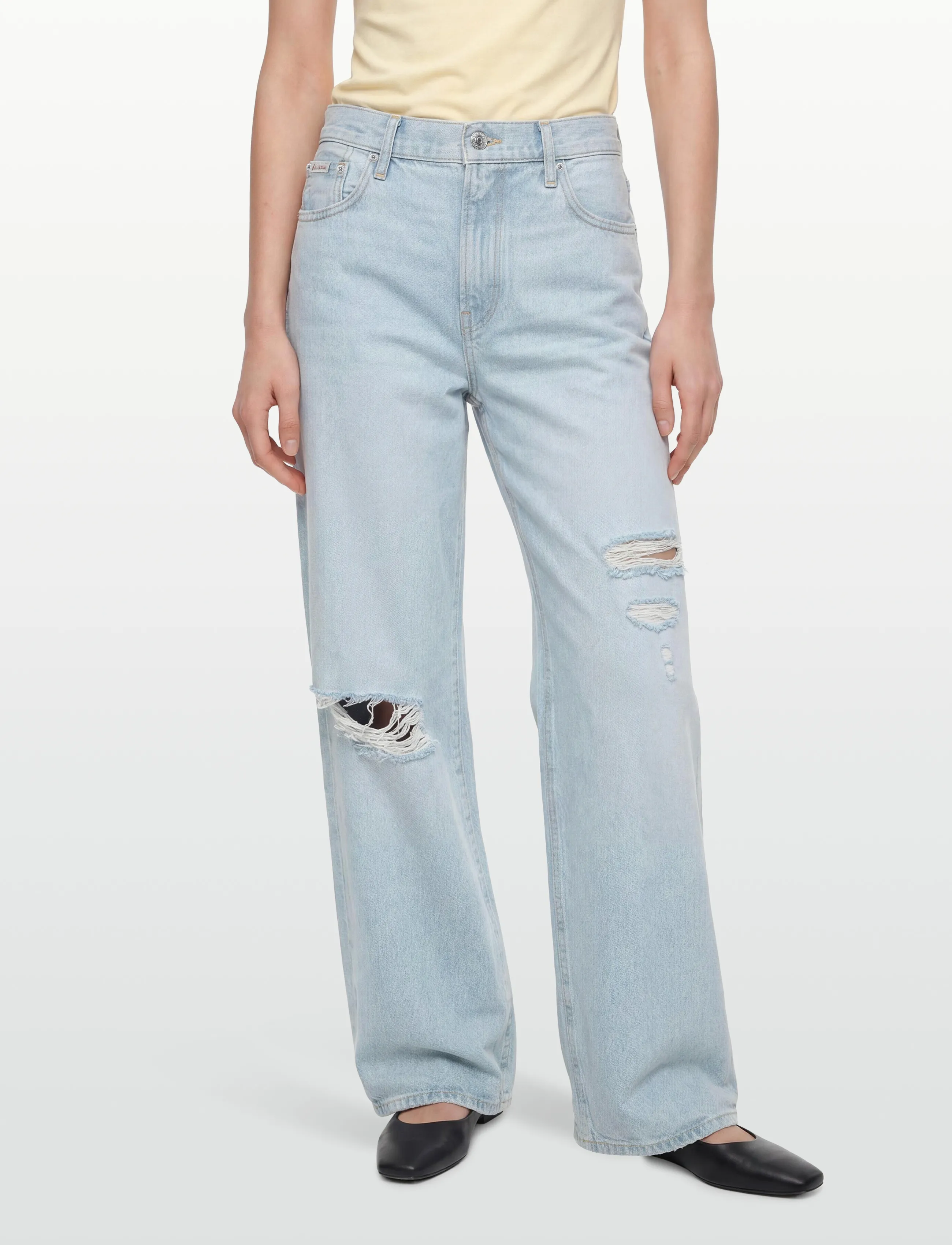 Calvin Klein Jeans - THE WIDE LEG WORN VENICE - hosen mit weitem bein - worn venice - 3