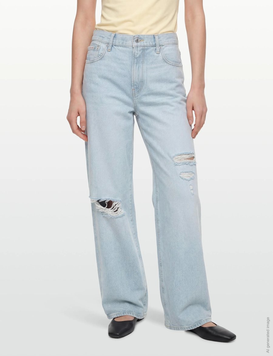 Calvin Klein Jeans - THE WIDE LEG WORN VENICE - hosen mit weitem bein - worn venice - 3