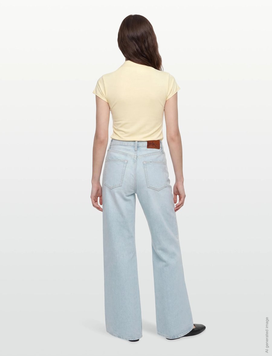 Calvin Klein Jeans - THE WIDE LEG WORN VENICE - hosen mit weitem bein - worn venice - 4