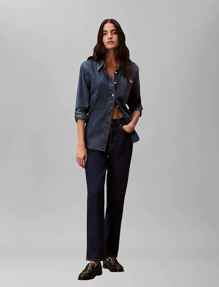 Calvin Klein Jeans - THE BROOKE JEAN TRUE INDIGO - straight jeans - true indigo - 0
