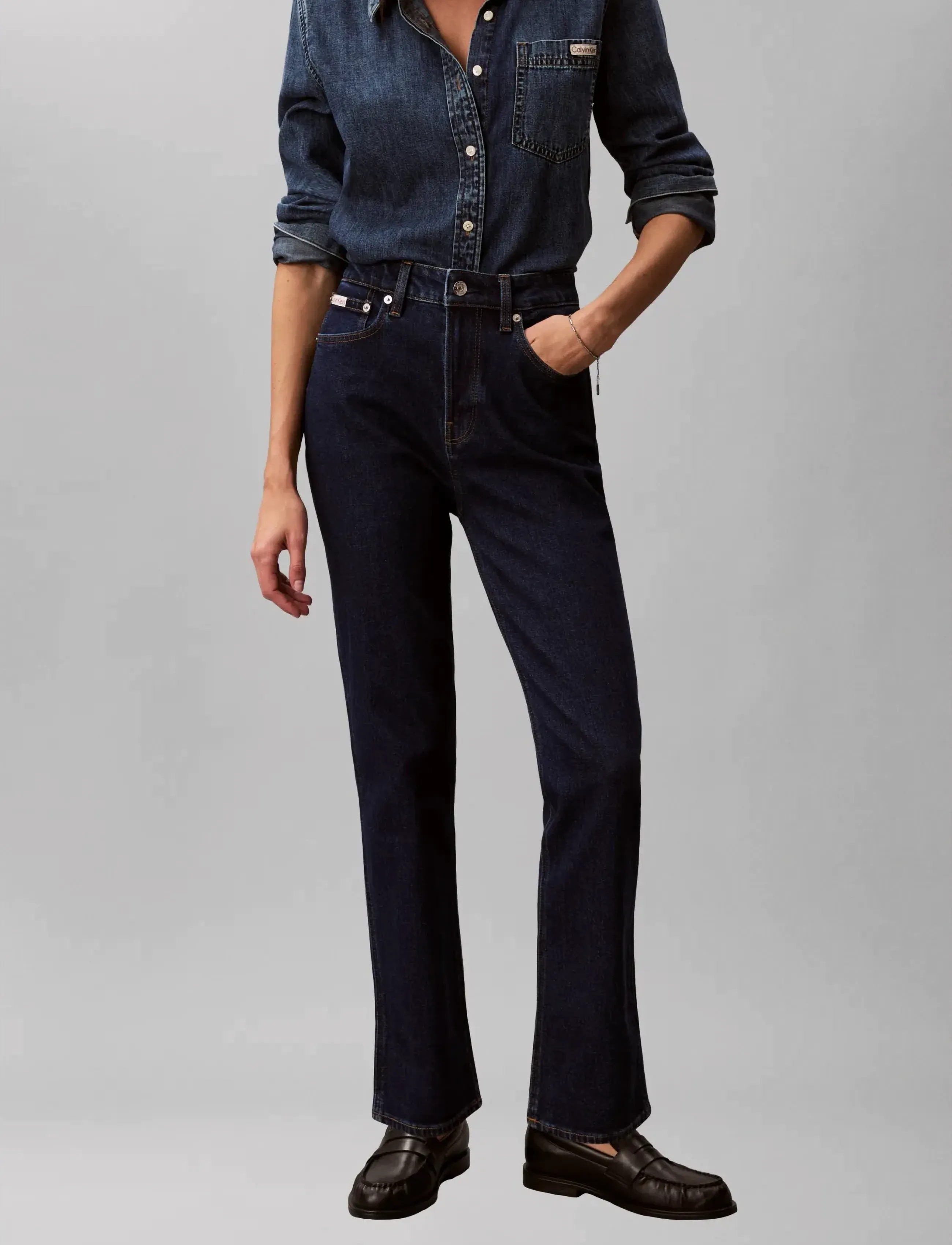 Calvin Klein Jeans - THE BROOKE JEAN TRUE INDIGO - beinar gallabuxur - true indigo - 3