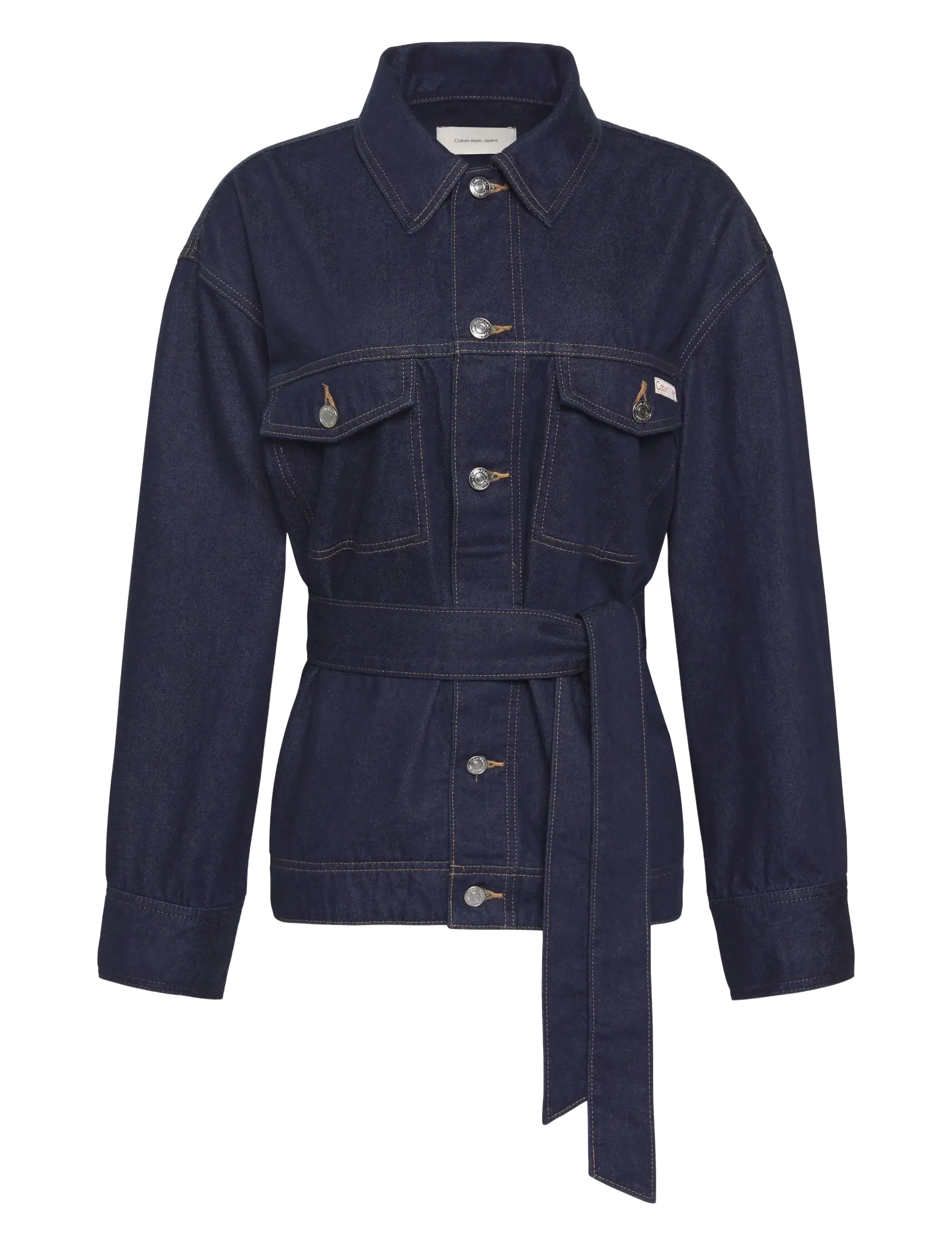 Calvin Klein Jeans WHS CINCHED JACKET RINSE - Üleriided - RINSE / navy