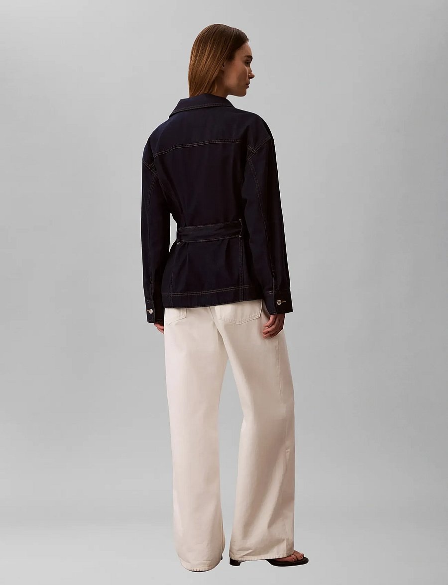 Calvin Klein Jeans - WHS CINCHED JACKET RINSE - frühlingsjacken - rinse - 3