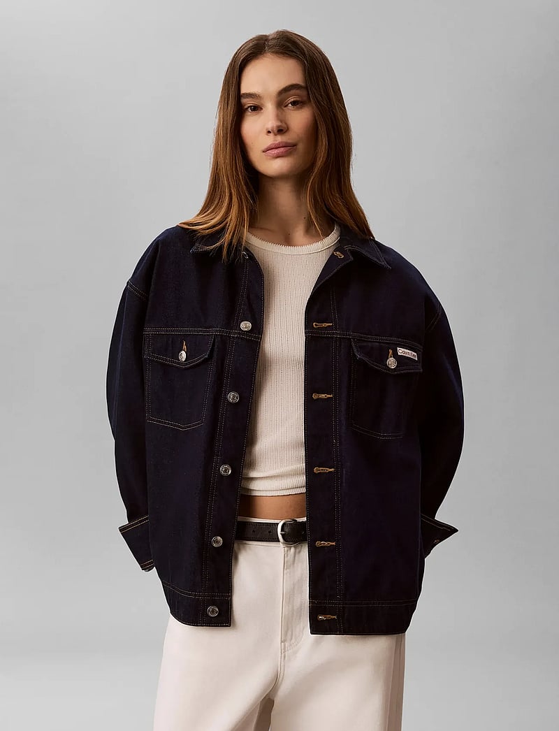 Calvin Klein Jeans - WHS CINCHED JACKET RINSE - frühlingsjacken - rinse - 4