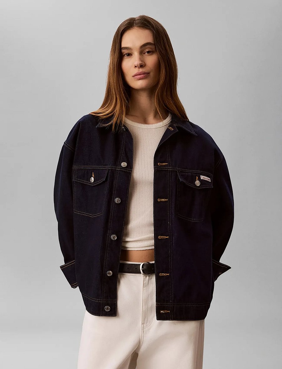 Calvin Klein Jeans - WHS CINCHED JACKET RINSE - frühlingsjacken - rinse - 4