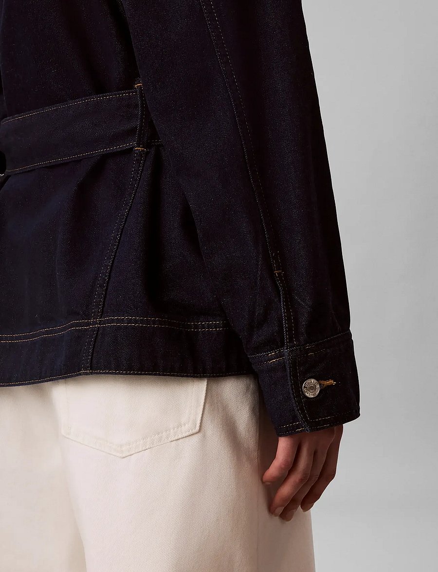 Calvin Klein Jeans - WHS CINCHED JACKET RINSE - frühlingsjacken - rinse - 5