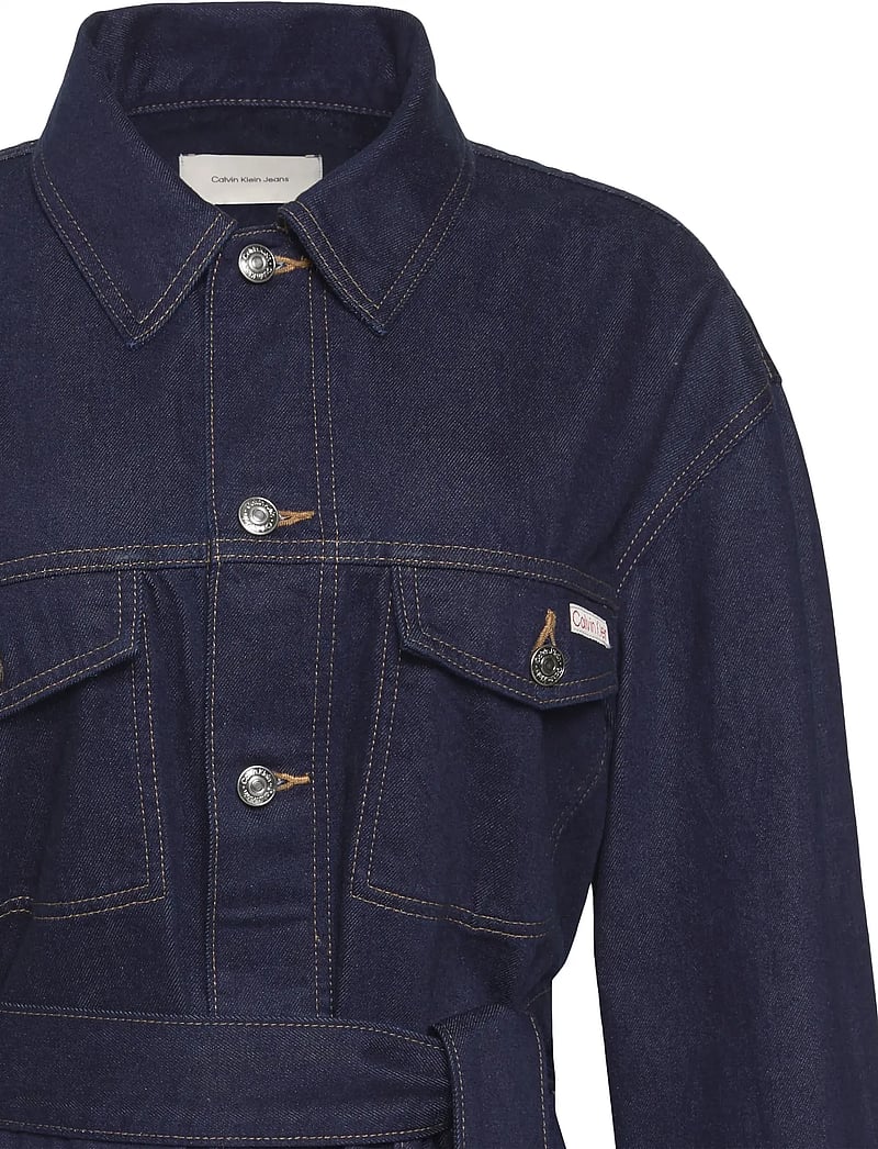 Calvin Klein Jeans - WHS CINCHED JACKET RINSE - frühlingsjacken - rinse - 2