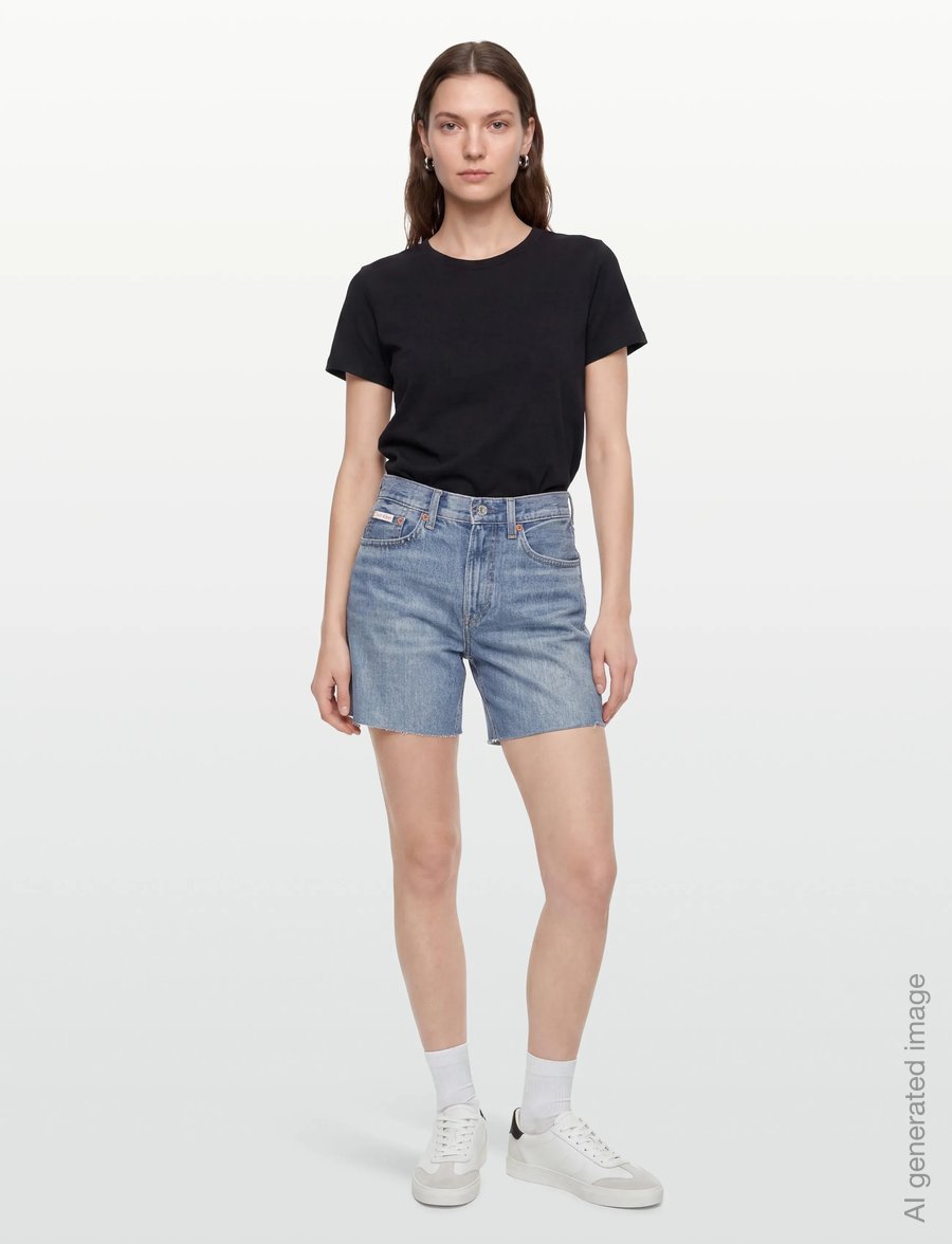 Calvin Klein Jeans - 90S 6 IN SHORT BLUE MONACO - jeansshorts - blue monaco - 0
