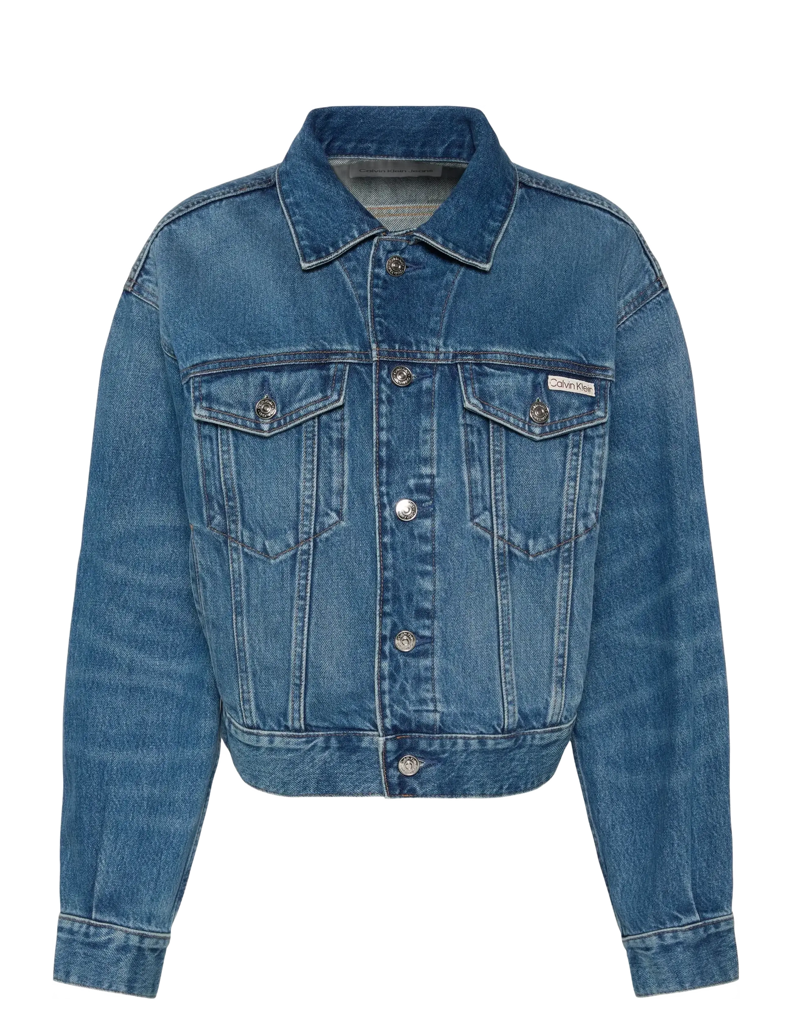 CALVIN KLEIN JEANS 90S Trucker Basset Blau Blau - XXS - Damen