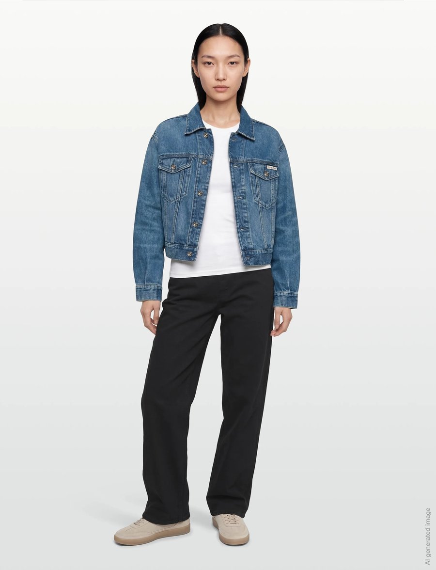 Calvin Klein Jeans - 90s TRUCKER BASSET BLUE - forårsjakker - basset blue - 0